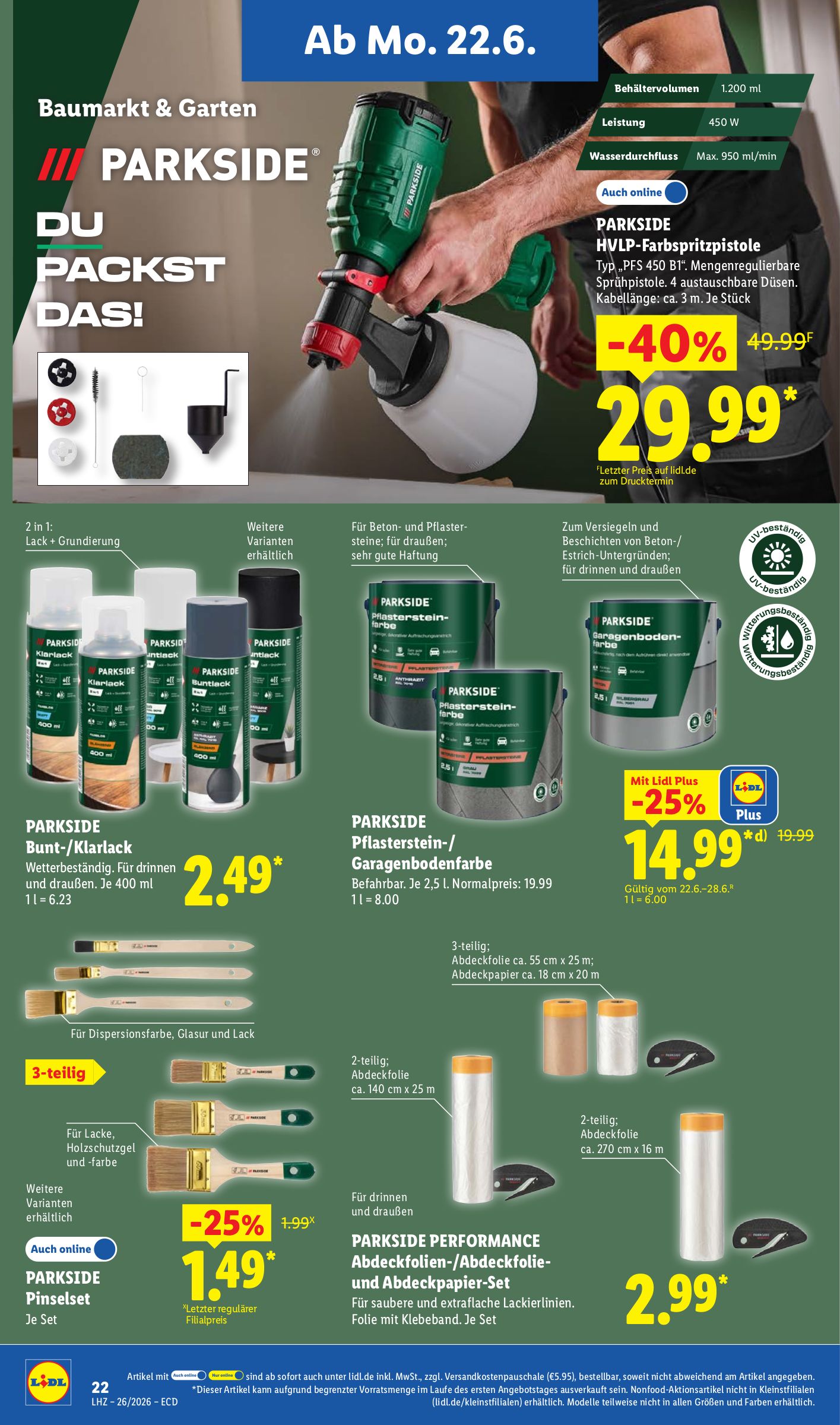 lidl - Lidl XXL Prospekt nächste Woche – von Montag 22.06.2026 bis Samstag 27.06.2026 - page: 42
