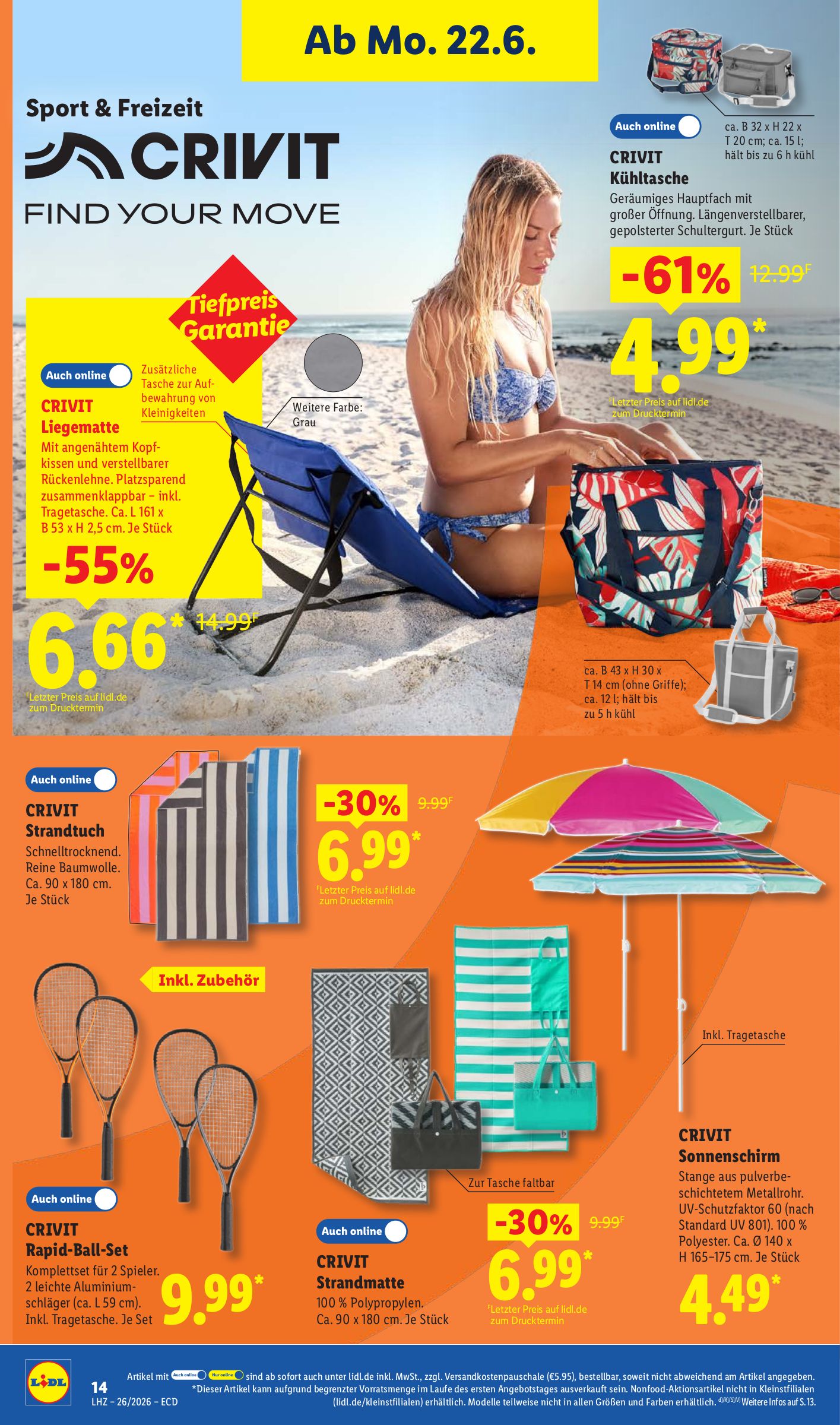 lidl - Lidl XXL Prospekt nächste Woche – von Montag 22.06.2026 bis Samstag 27.06.2026 - page: 32
