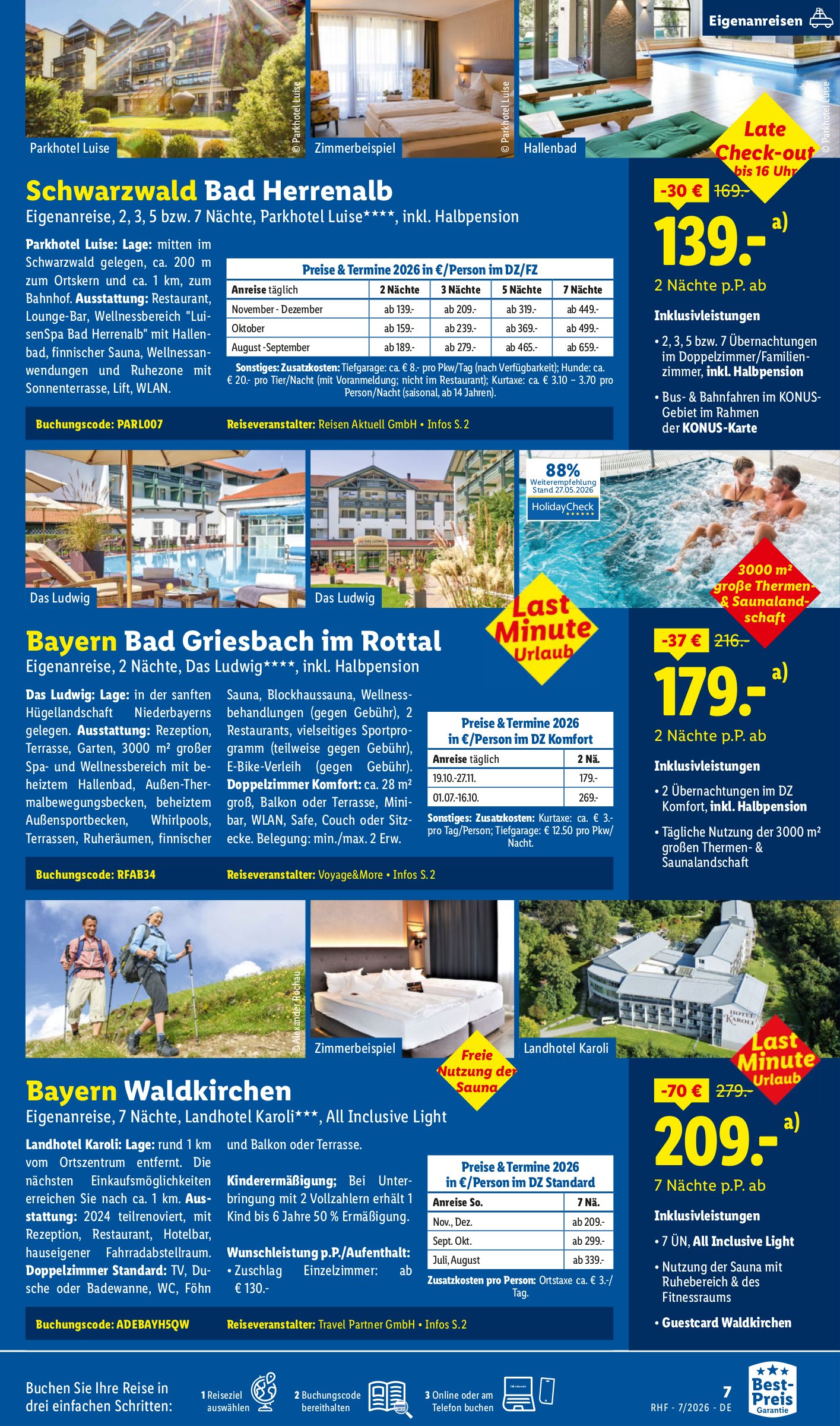 lidl - Neuer Lidl - Juli Reise-Highlights Prospekt – von Mittwoch 01.07.2026 bis Freitag 31.07.2026 - page: 7