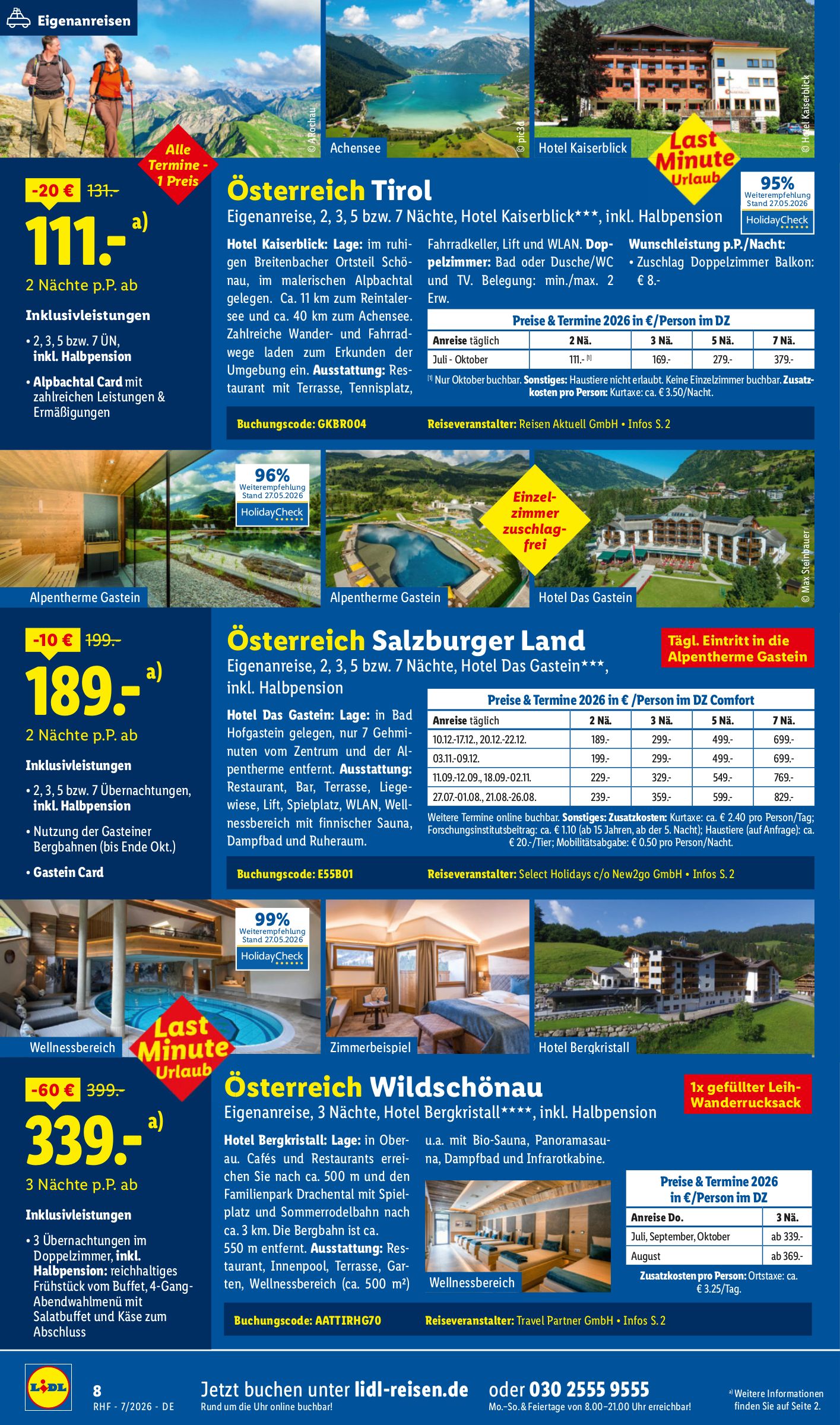 lidl - Neuer Lidl - Juli Reise-Highlights Prospekt – von Mittwoch 01.07.2026 bis Freitag 31.07.2026 - page: 8