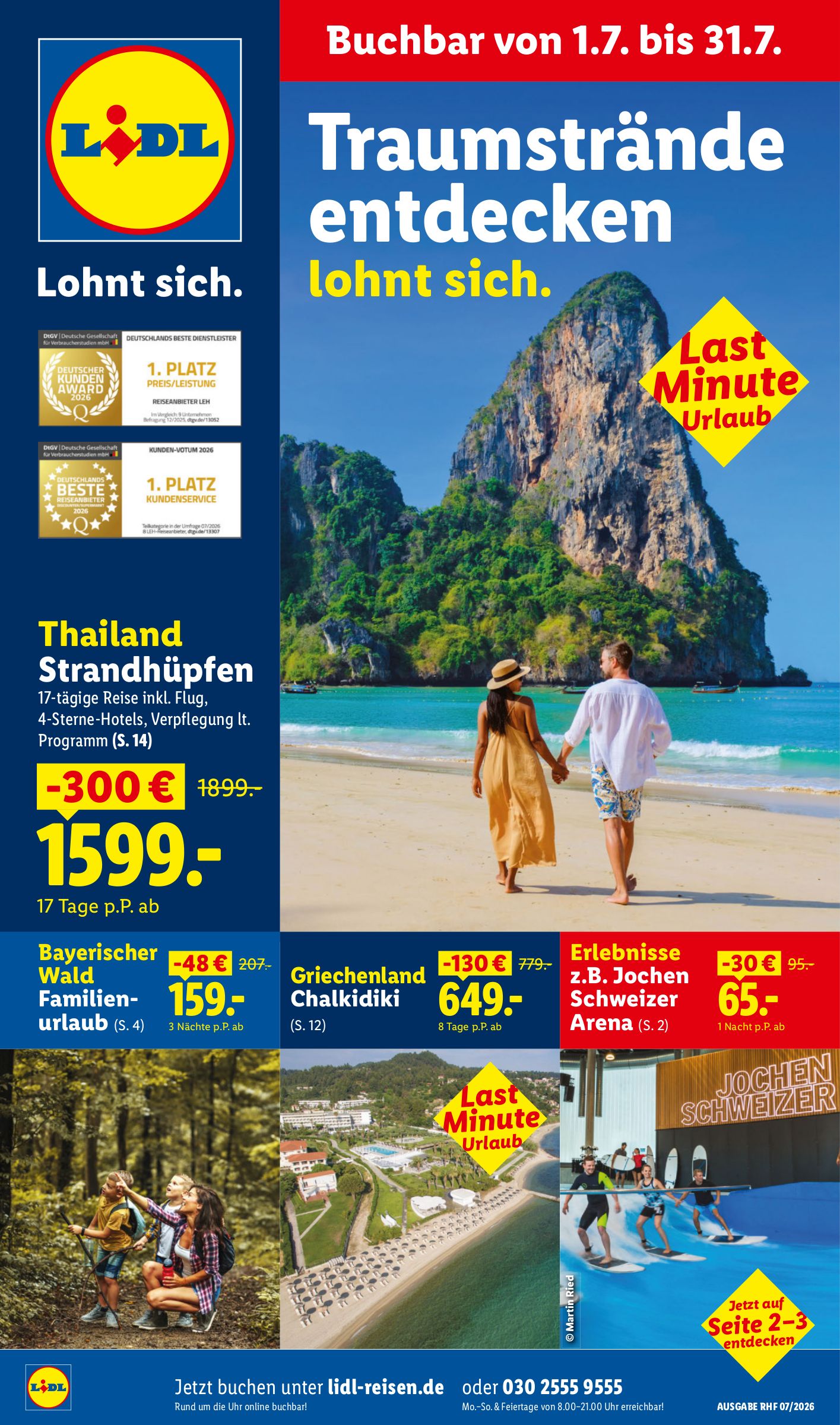 lidl - Neuer Lidl - Juli Reise-Highlights Prospekt – von Mittwoch 01.07.2026 bis Freitag 31.07.2026