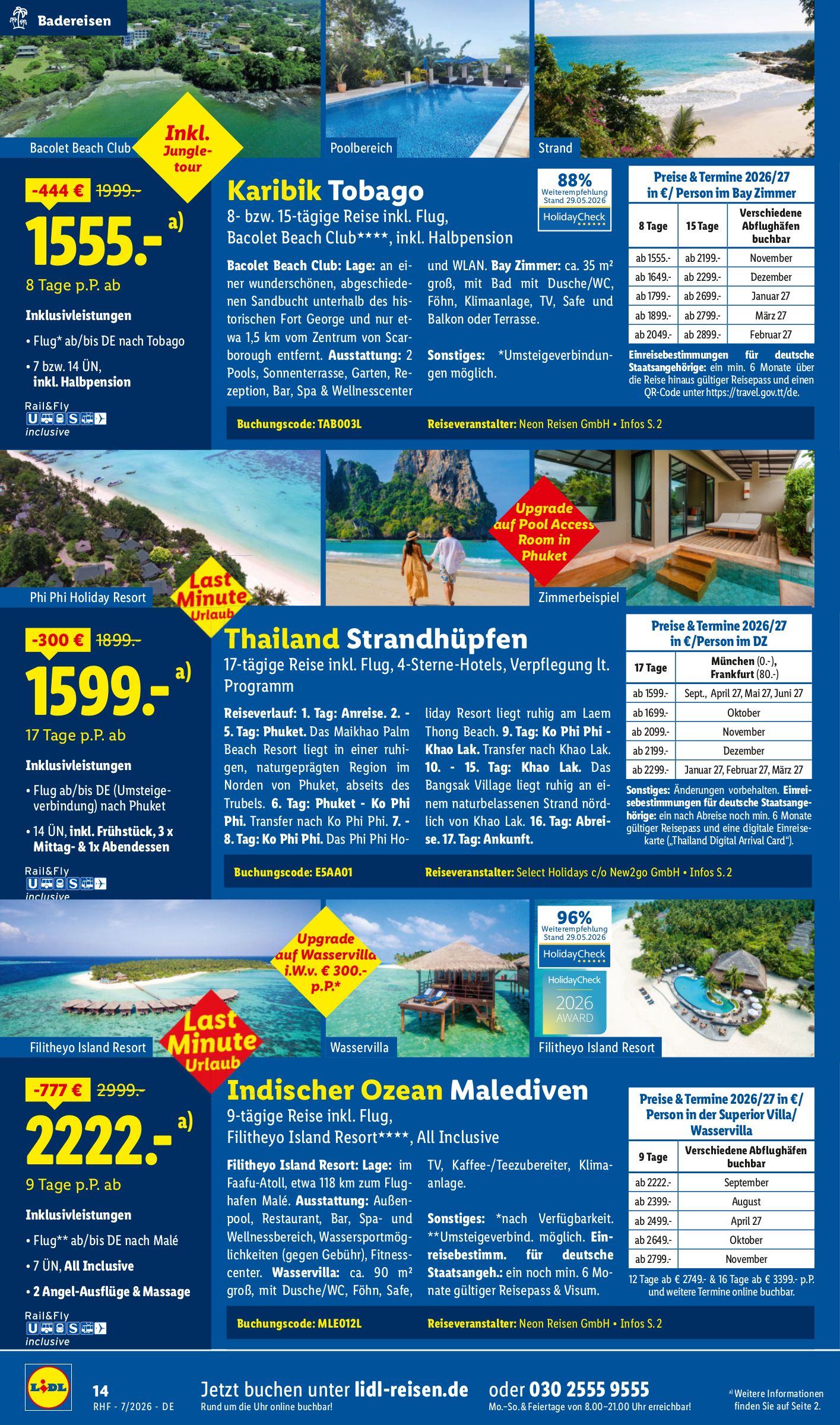 lidl - Neuer Lidl - Juli Reise-Highlights Prospekt – von Mittwoch 01.07.2026 bis Freitag 31.07.2026 - page: 14