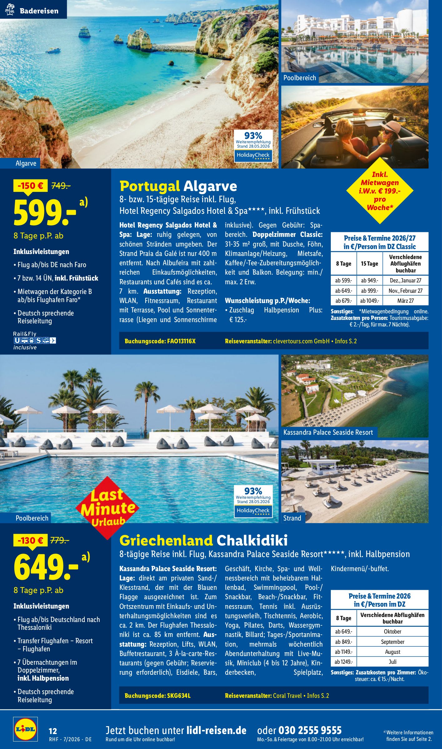 lidl - Neuer Lidl - Juli Reise-Highlights Prospekt – von Mittwoch 01.07.2026 bis Freitag 31.07.2026 - page: 12