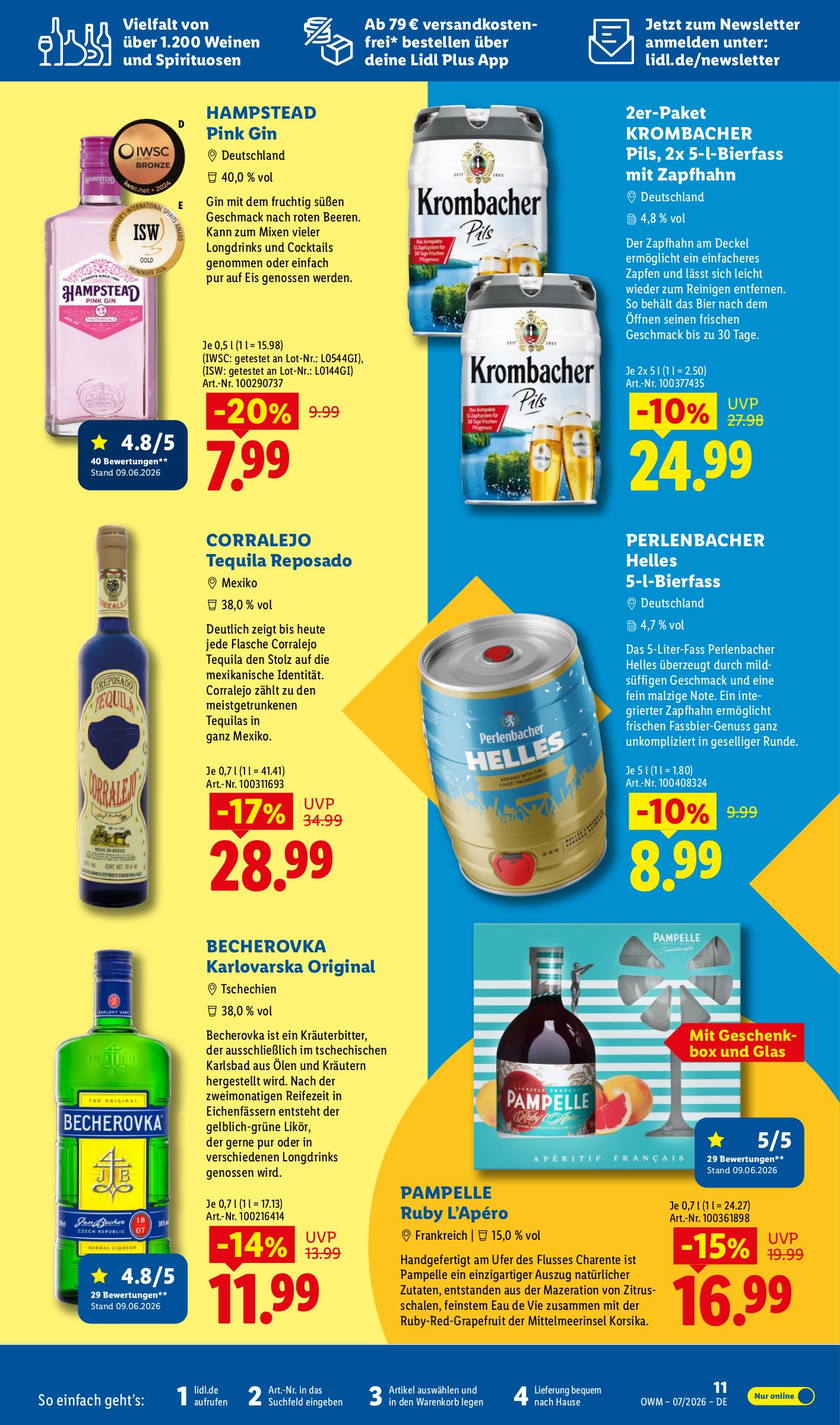 lidl - Lidl - Wein & Spirituosen Prospekt – von Mittwoch 01.07.2026 bis Freitag 31.07.2026 - page: 11