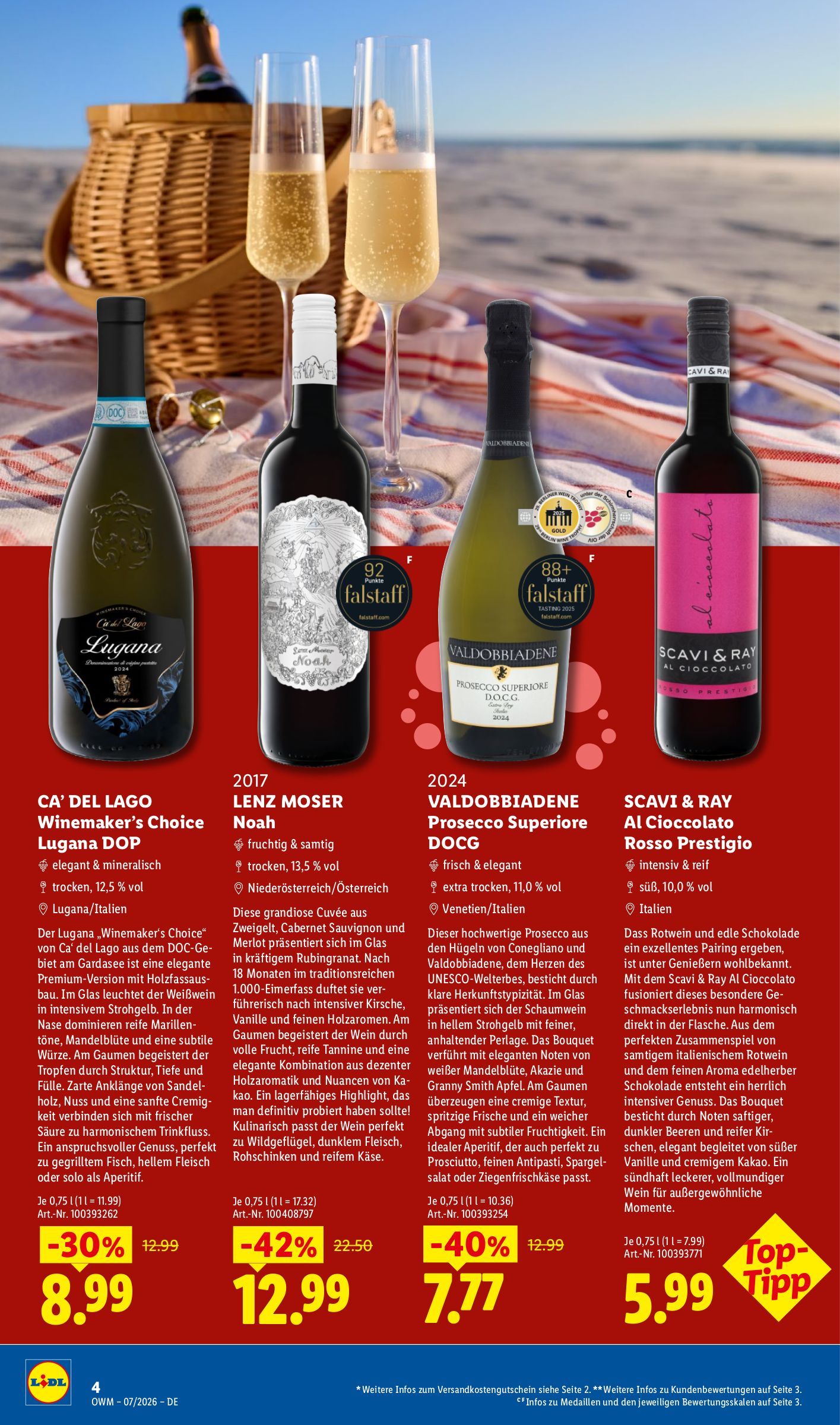 lidl - Lidl - Wein & Spirituosen Prospekt – von Mittwoch 01.07.2026 bis Freitag 31.07.2026 - page: 4