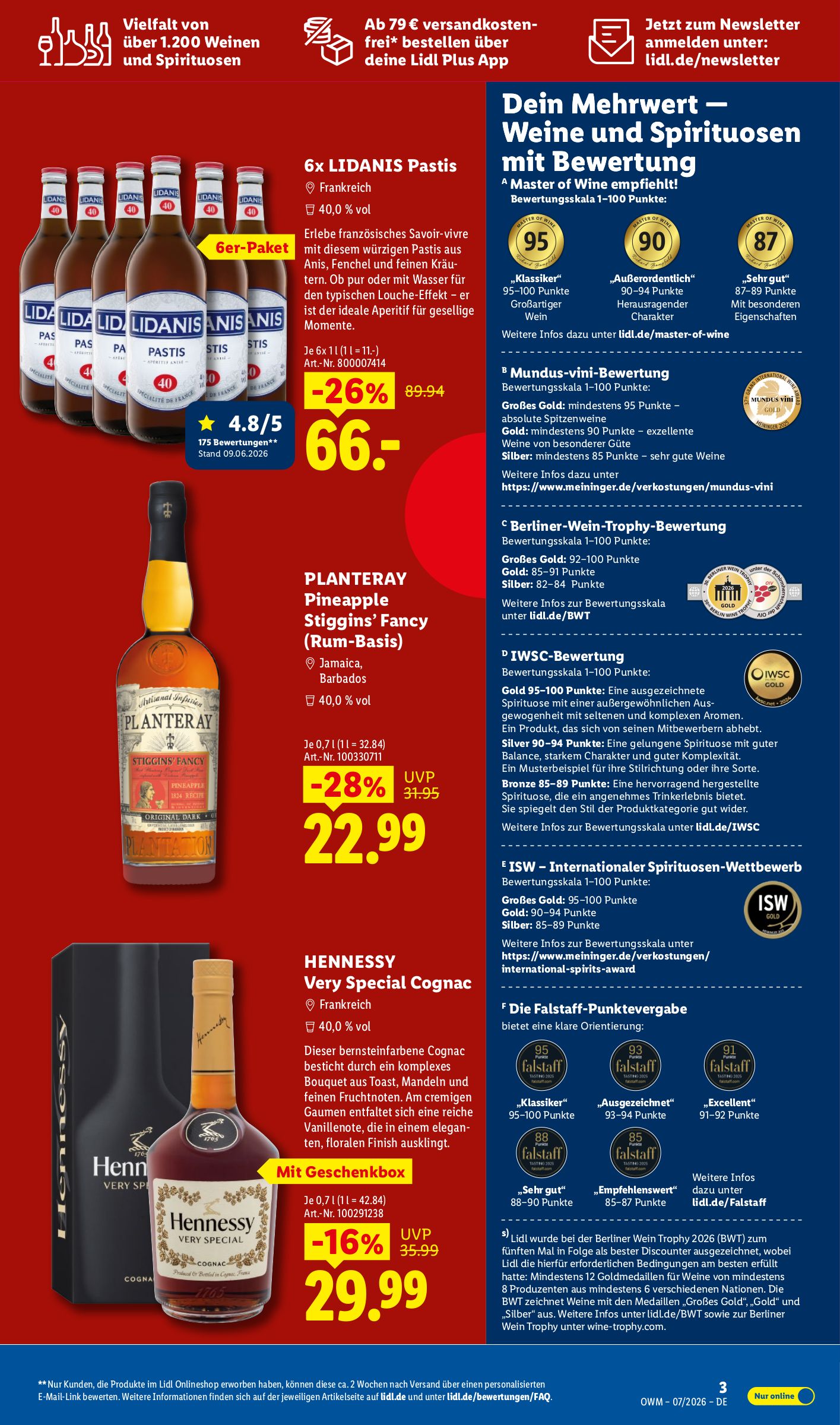lidl - Lidl - Wein & Spirituosen Prospekt – von Mittwoch 01.07.2026 bis Freitag 31.07.2026 - page: 3