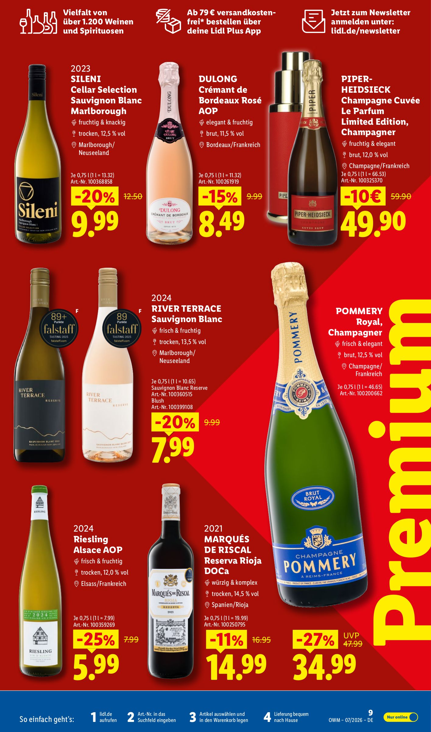lidl - Lidl - Wein & Spirituosen Prospekt – von Mittwoch 01.07.2026 bis Freitag 31.07.2026 - page: 9