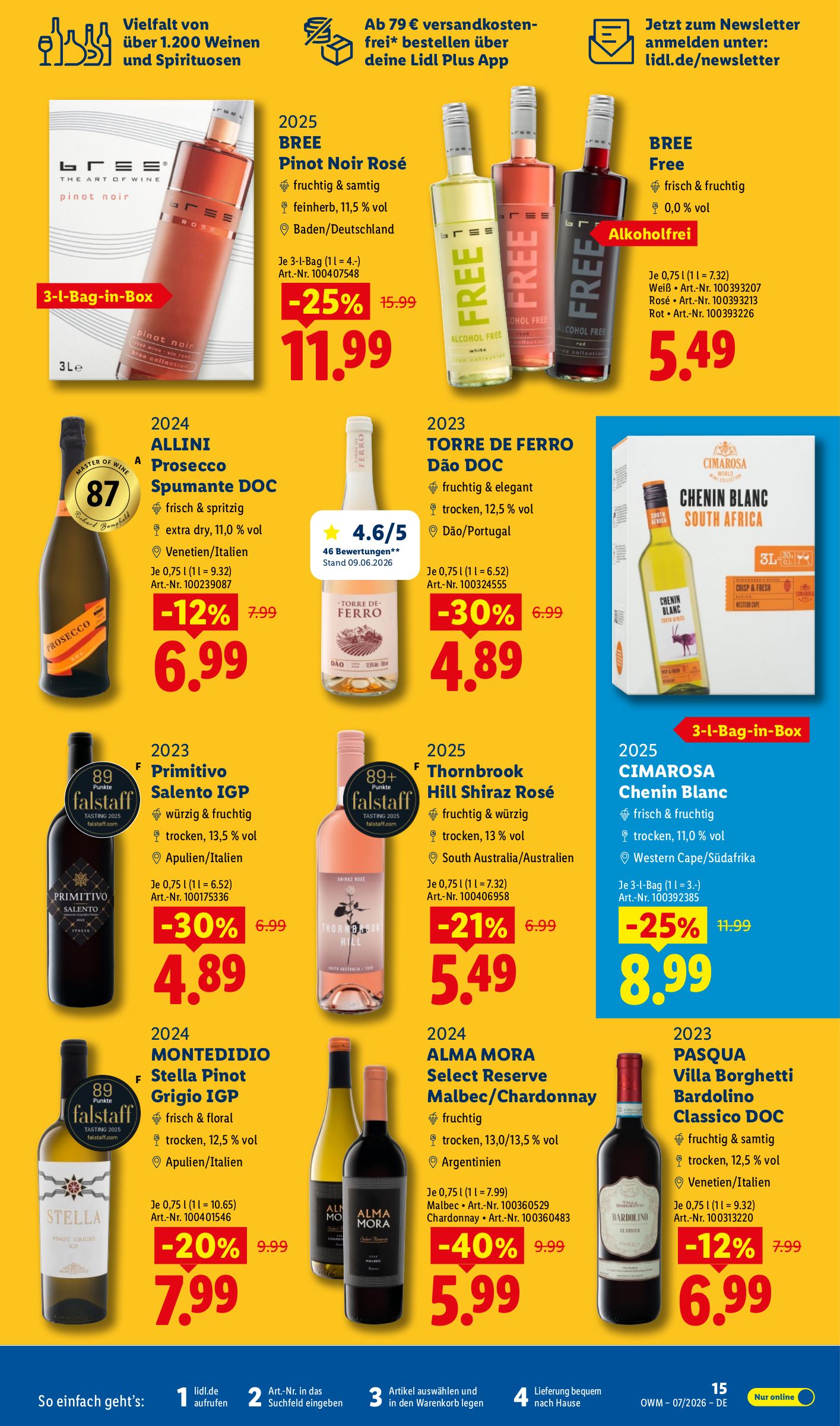 lidl - Lidl - Wein & Spirituosen Prospekt – von Mittwoch 01.07.2026 bis Freitag 31.07.2026 - page: 15