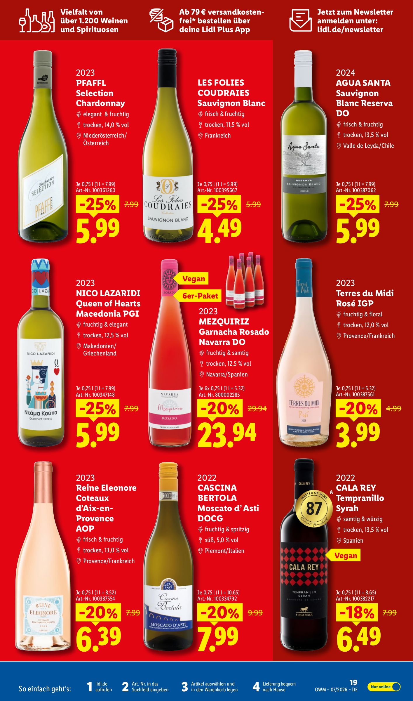 lidl - Lidl - Wein & Spirituosen Prospekt – von Mittwoch 01.07.2026 bis Freitag 31.07.2026 - page: 19