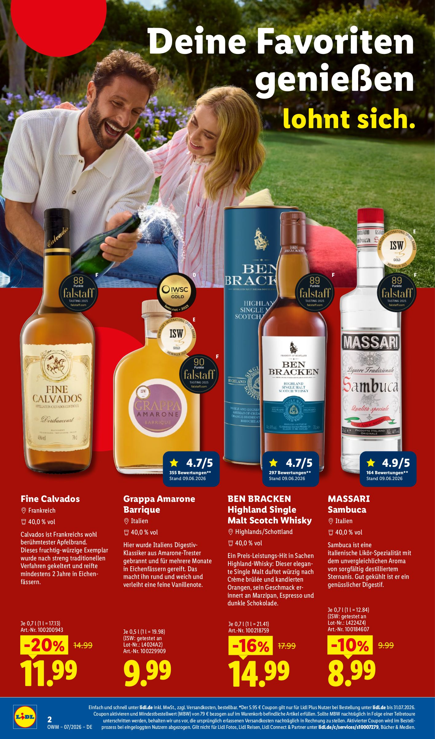 lidl - Lidl - Wein & Spirituosen Prospekt – von Mittwoch 01.07.2026 bis Freitag 31.07.2026 - page: 2
