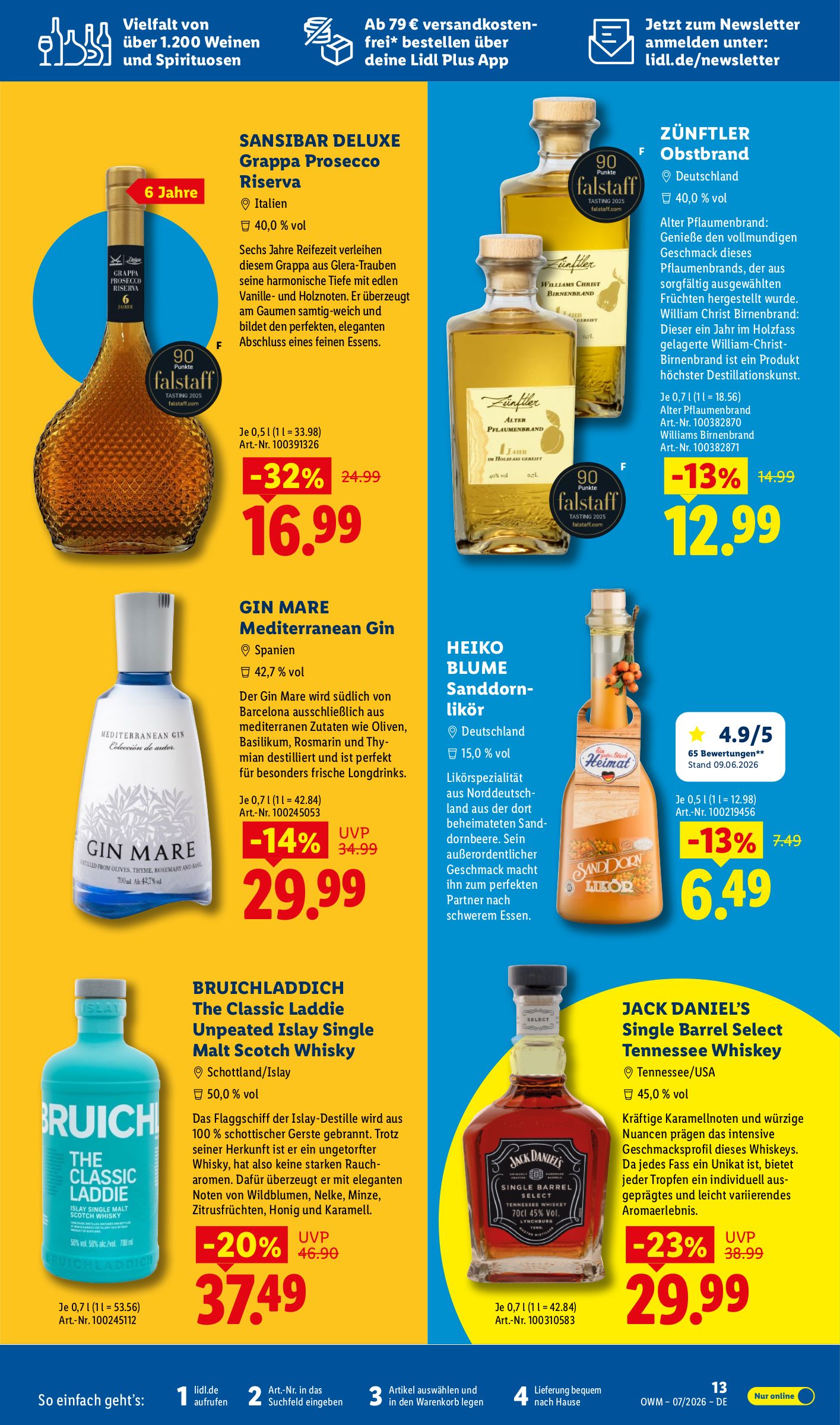 lidl - Lidl - Wein & Spirituosen Prospekt – von Mittwoch 01.07.2026 bis Freitag 31.07.2026 - page: 13