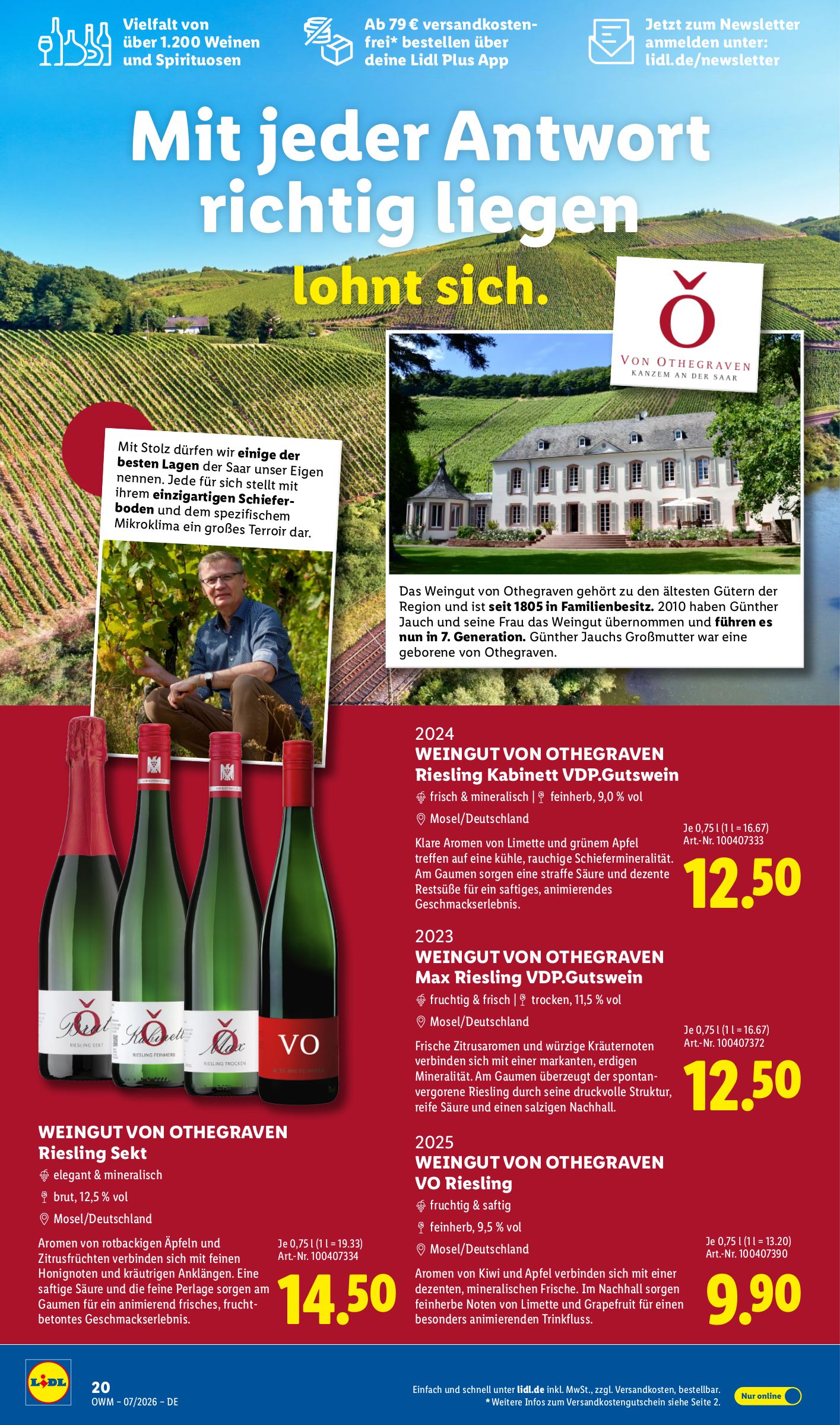 lidl - Lidl - Wein & Spirituosen Prospekt – von Mittwoch 01.07.2026 bis Freitag 31.07.2026 - page: 20