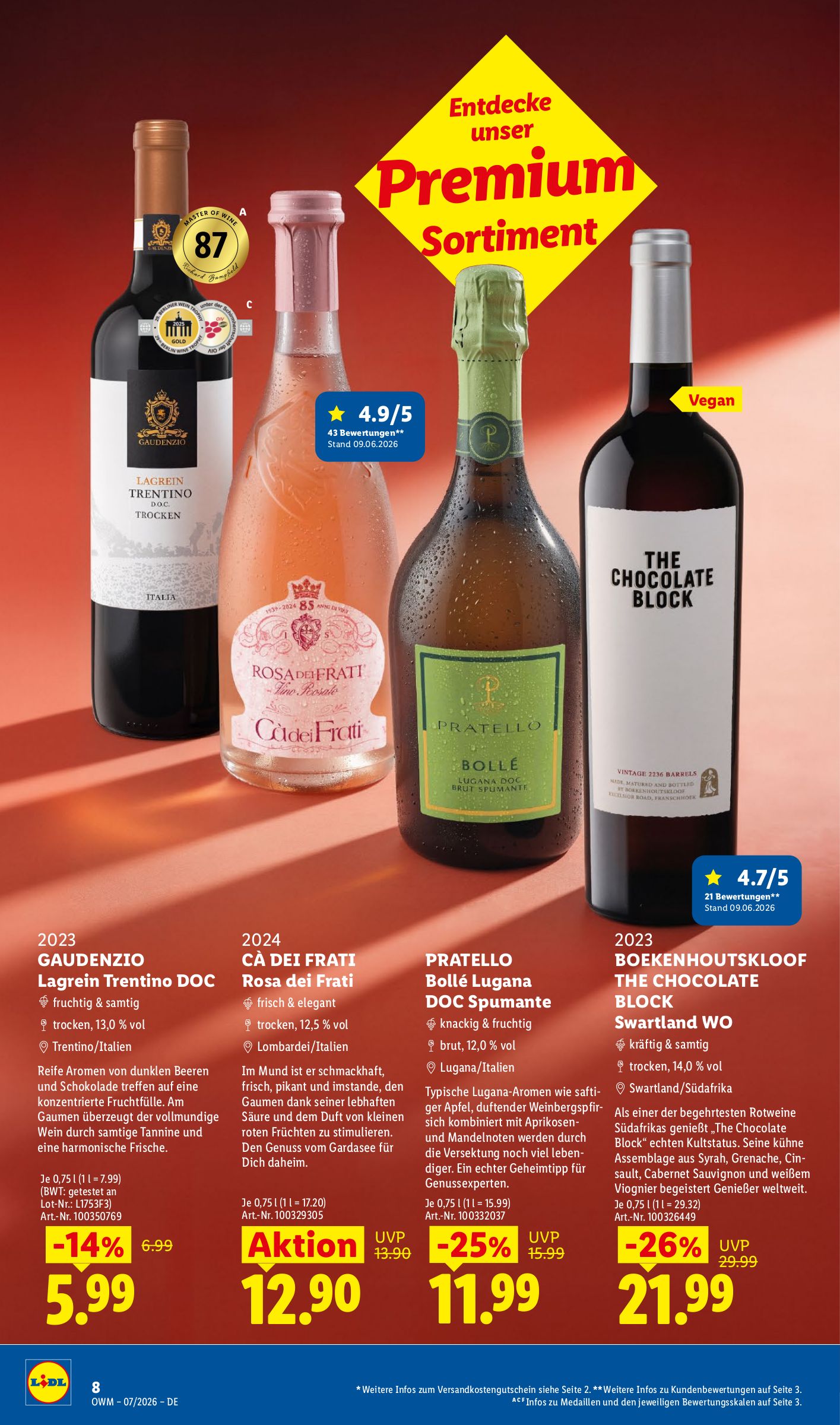 lidl - Lidl - Wein & Spirituosen Prospekt – von Mittwoch 01.07.2026 bis Freitag 31.07.2026 - page: 8