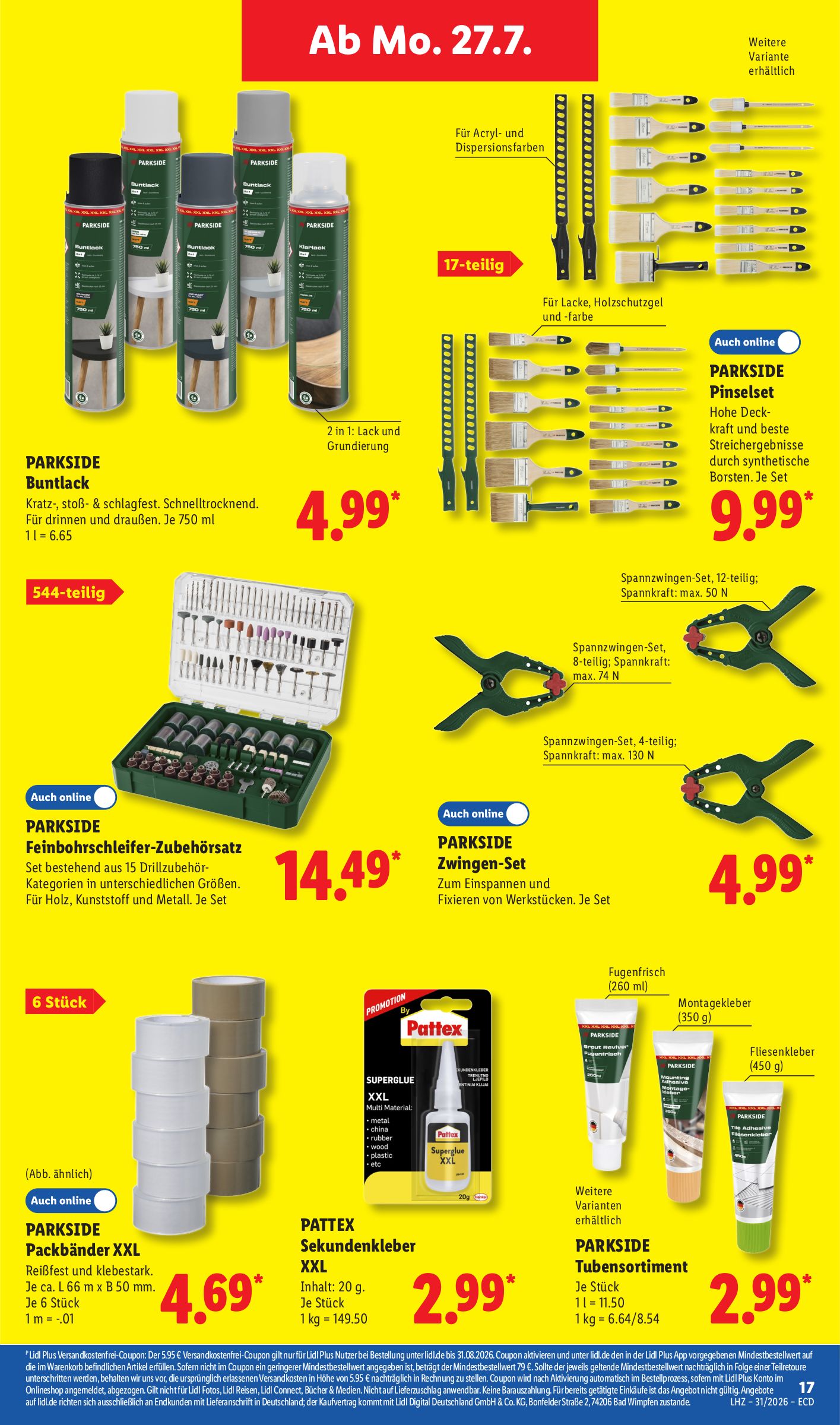 lidl - Lidl - Angebot der Woche Prospekt nächste Woche – von Montag 27.07.2026 bis Samstag 01.08.2026 - page: 9