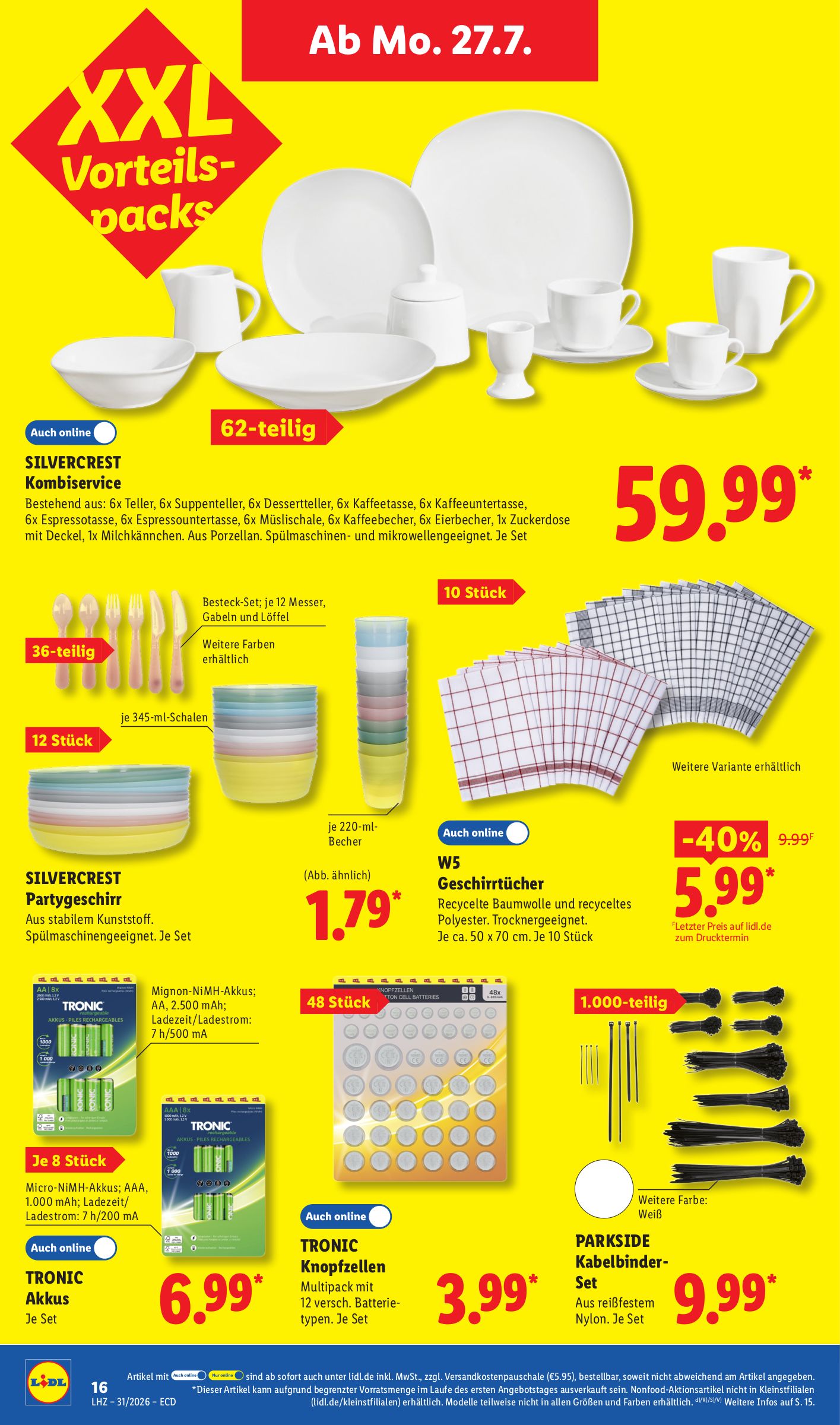 lidl - Lidl - Angebot der Woche Prospekt nächste Woche – von Montag 27.07.2026 bis Samstag 01.08.2026 - page: 8