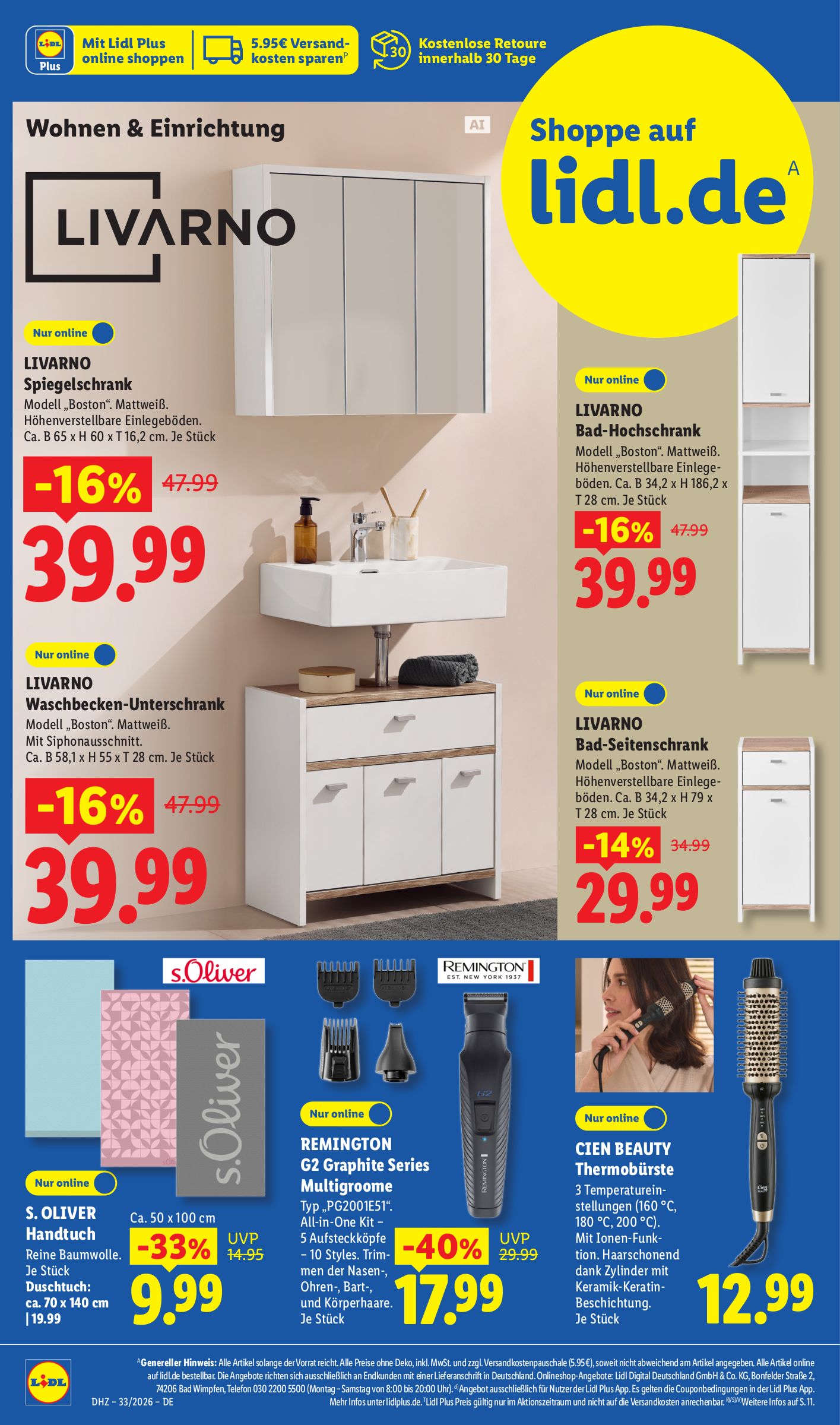lidl - Lidl - Angebot der Woche Prospekt nächste Woche – von Montag 10.08.2026 bis Samstag 15.08.2026 - page: 20