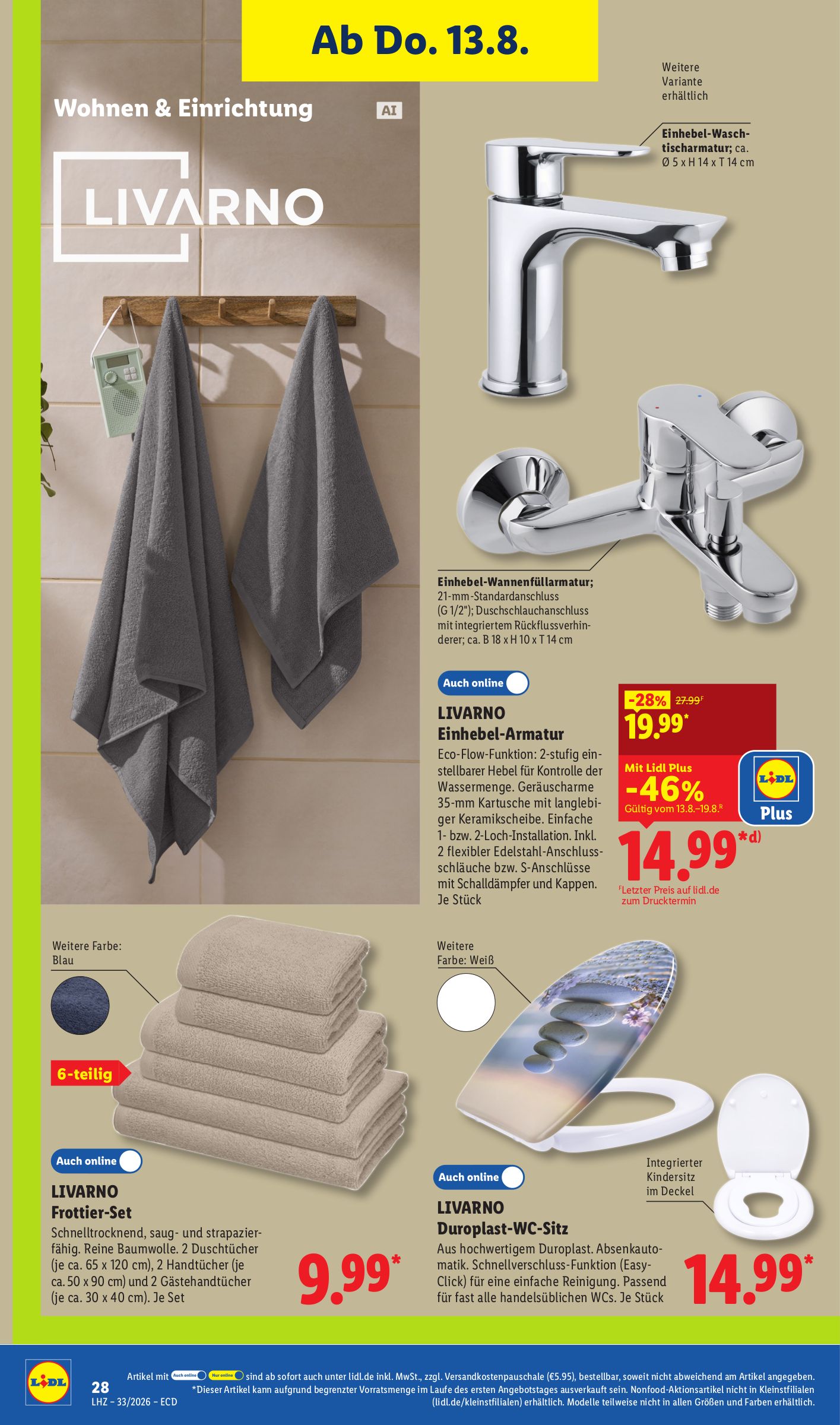lidl - Lidl - Angebot der Woche Prospekt nächste Woche – von Montag 10.08.2026 bis Samstag 15.08.2026 - page: 28