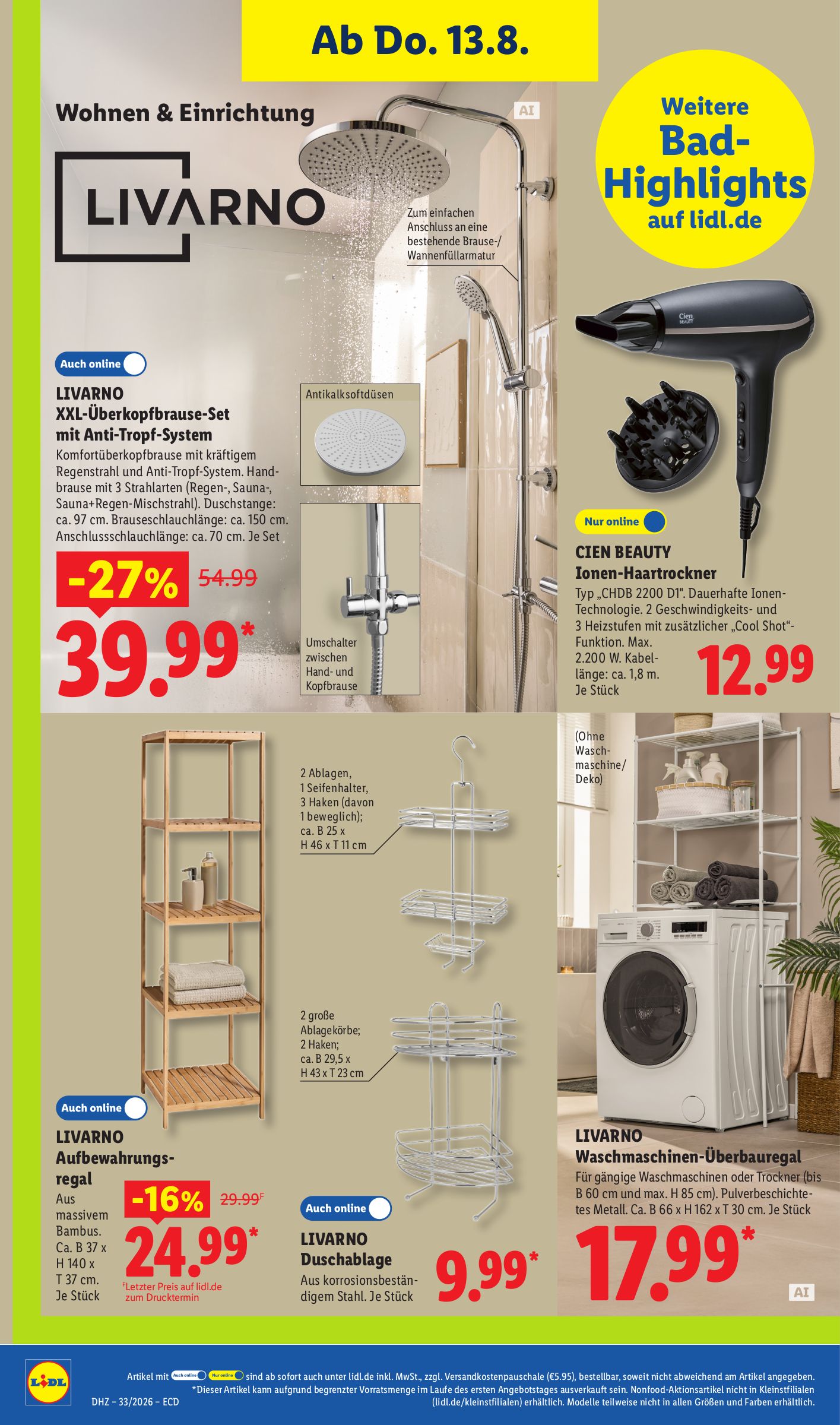 lidl - Lidl - Angebot der Woche Prospekt nächste Woche – von Montag 10.08.2026 bis Samstag 15.08.2026 - page: 30