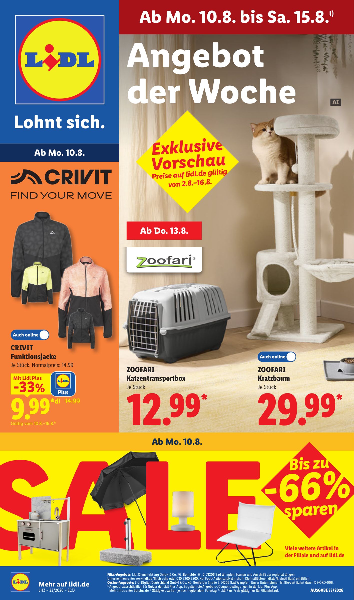 lidl - Lidl - Angebot der Woche Prospekt nächste Woche – von Montag 10.08.2026 bis Samstag 15.08.2026