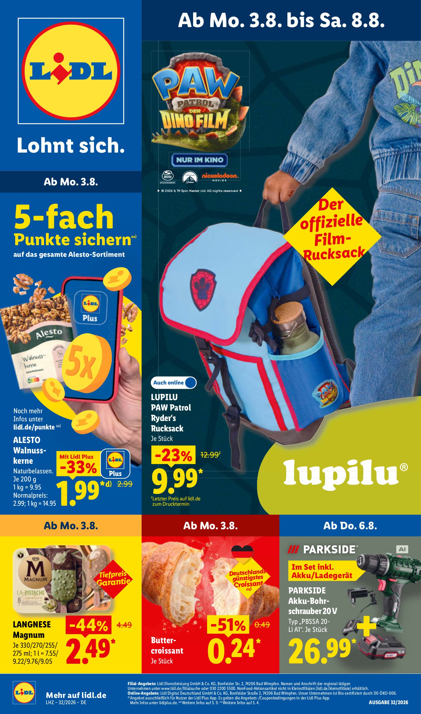 lidl - Lidl Prospekt nächste Woche – von Montag 03.08.2026 bis Samstag 08.08.2026
