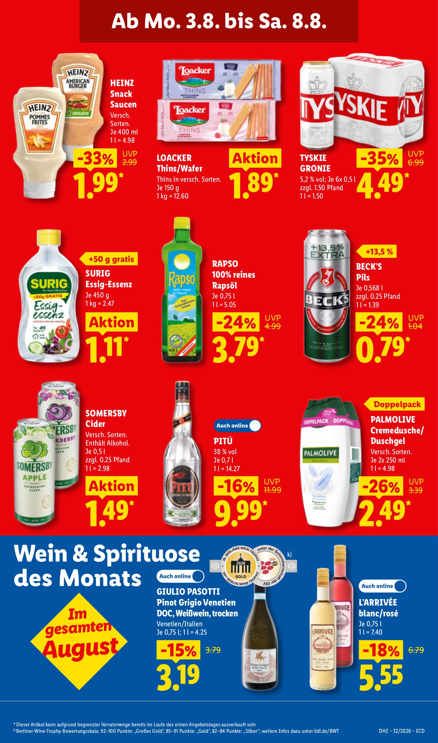 lidl - Lidl Prospekt nächste Woche – von Montag 03.08.2026 bis Samstag 08.08.2026 - page: 19