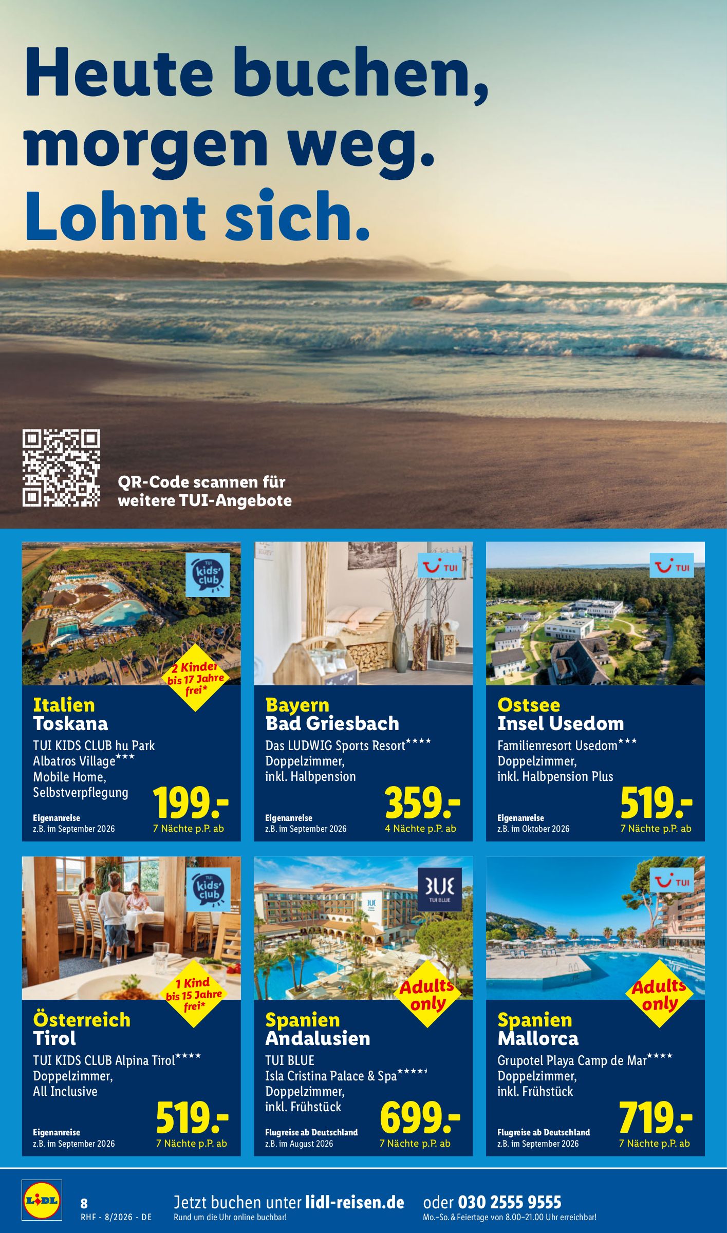 lidl - Lidl-reisen.de Prospekt – von Mittwoch 29.07.2026 bis Montag 31.08.2026 - page: 8