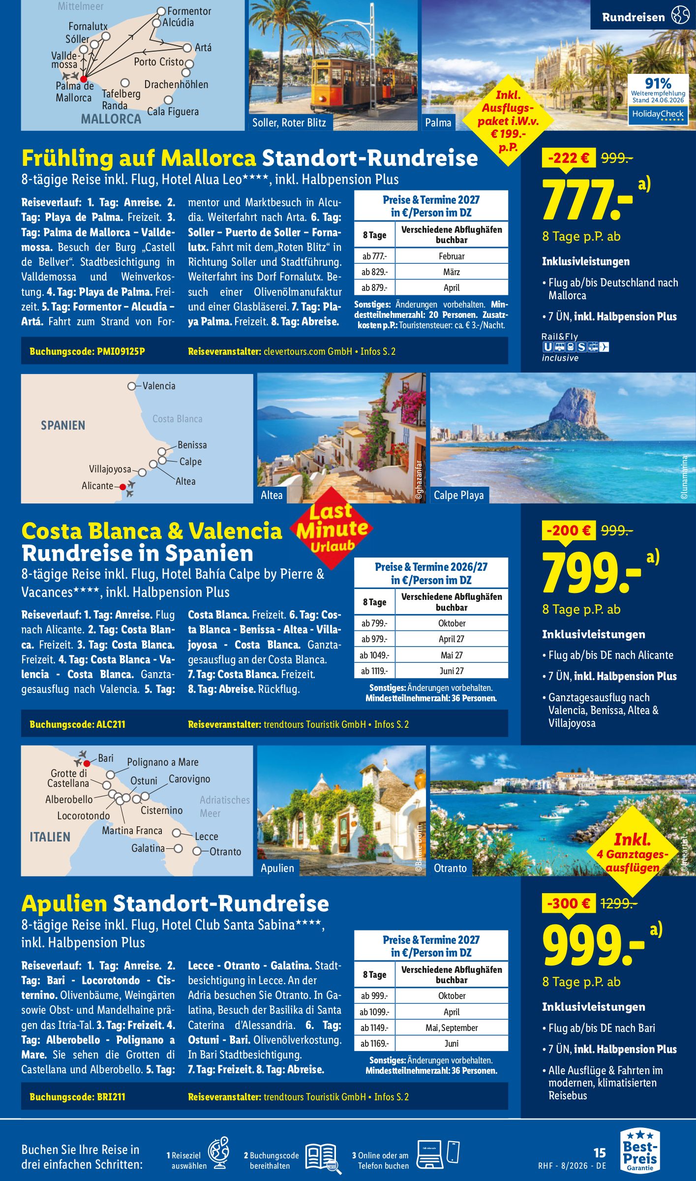 lidl - Lidl-reisen.de Prospekt – von Mittwoch 29.07.2026 bis Montag 31.08.2026 - page: 15