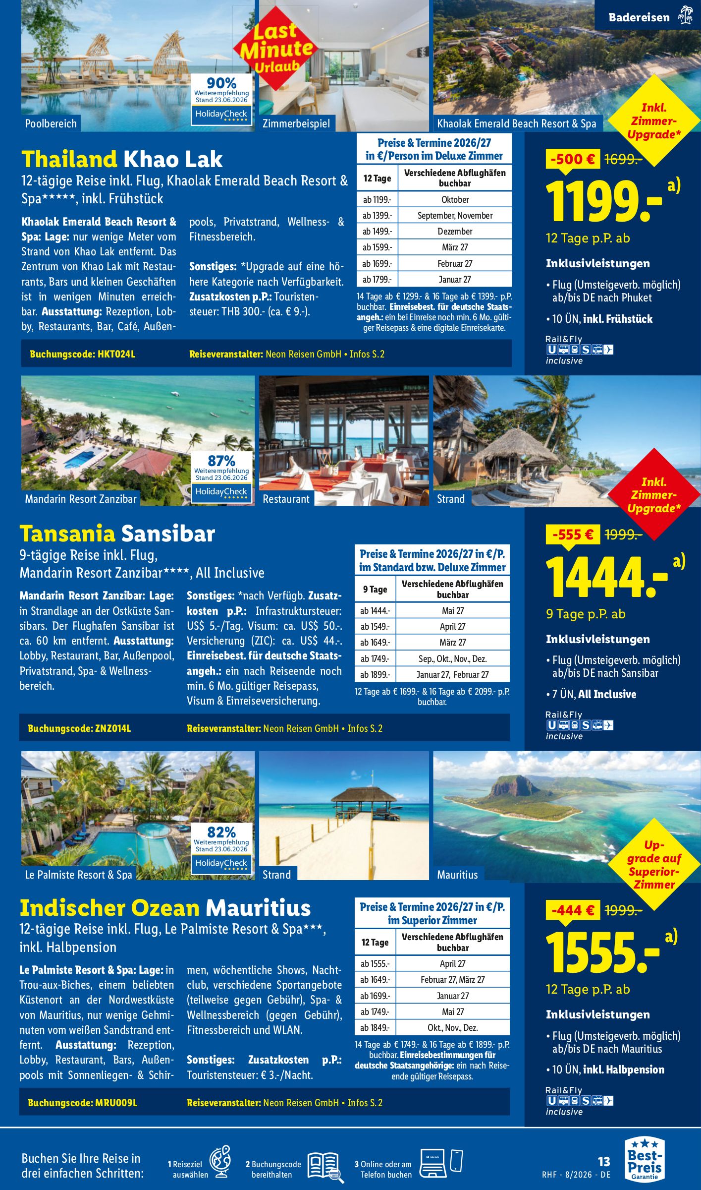 lidl - Lidl-reisen.de Prospekt – von Mittwoch 29.07.2026 bis Montag 31.08.2026 - page: 13