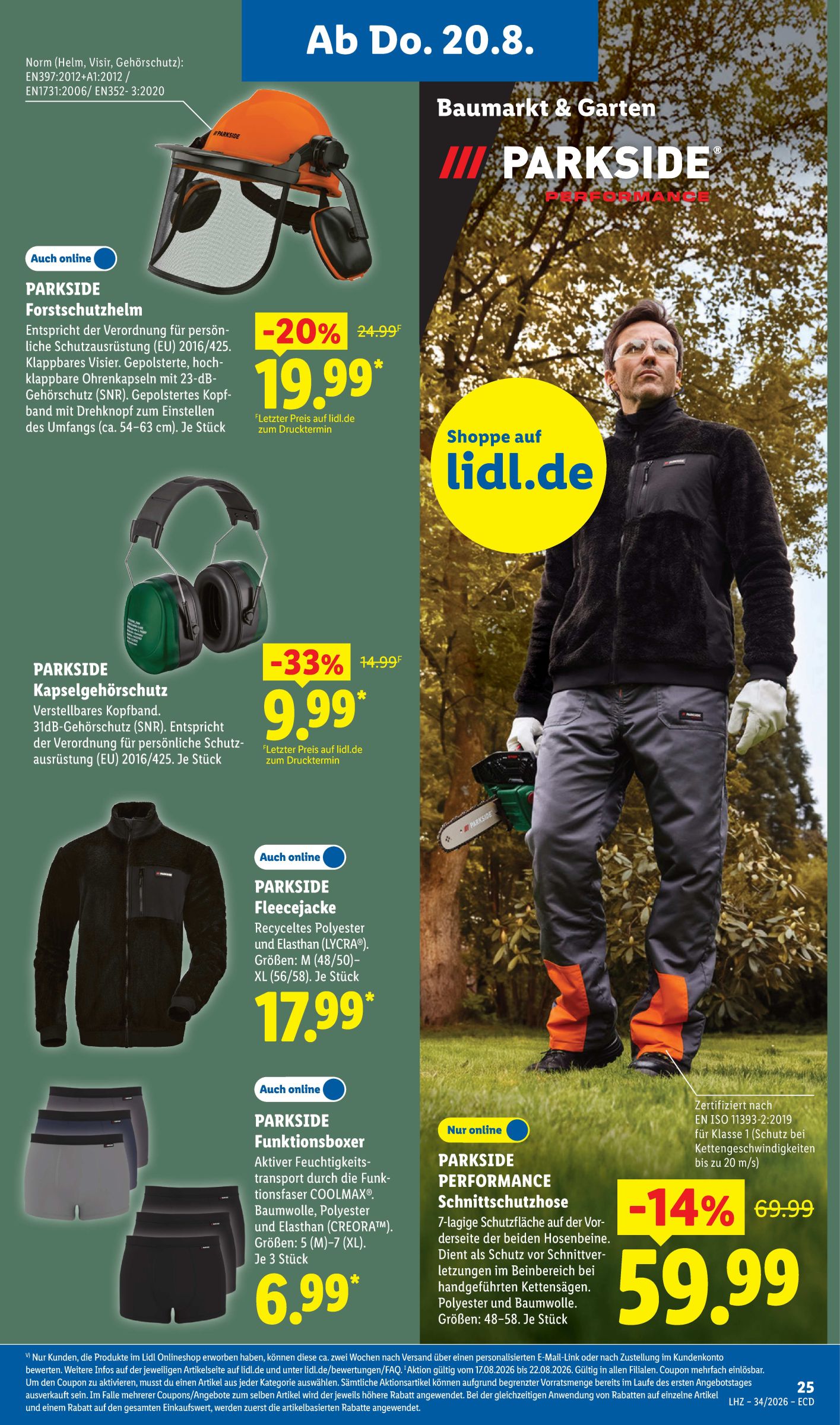 lidl - Lidl - Nonfood Prospekt nächste Woche – von Montag 17.08.2026 bis Samstag 22.08.2026 - page: 20