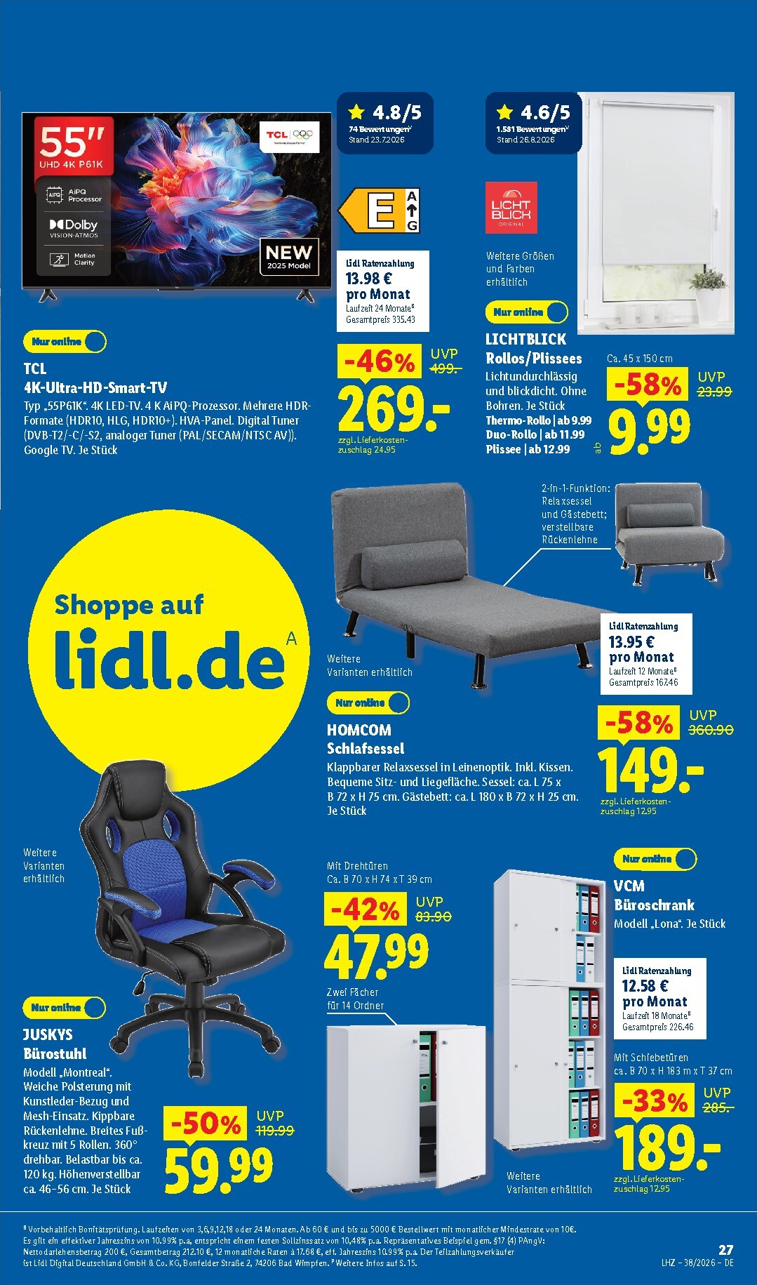 lidl - Lidl - Nonfood Prospekt nächste Woche – von Montag 14.09.2026 bis Samstag 19.09.2026 - page: 27