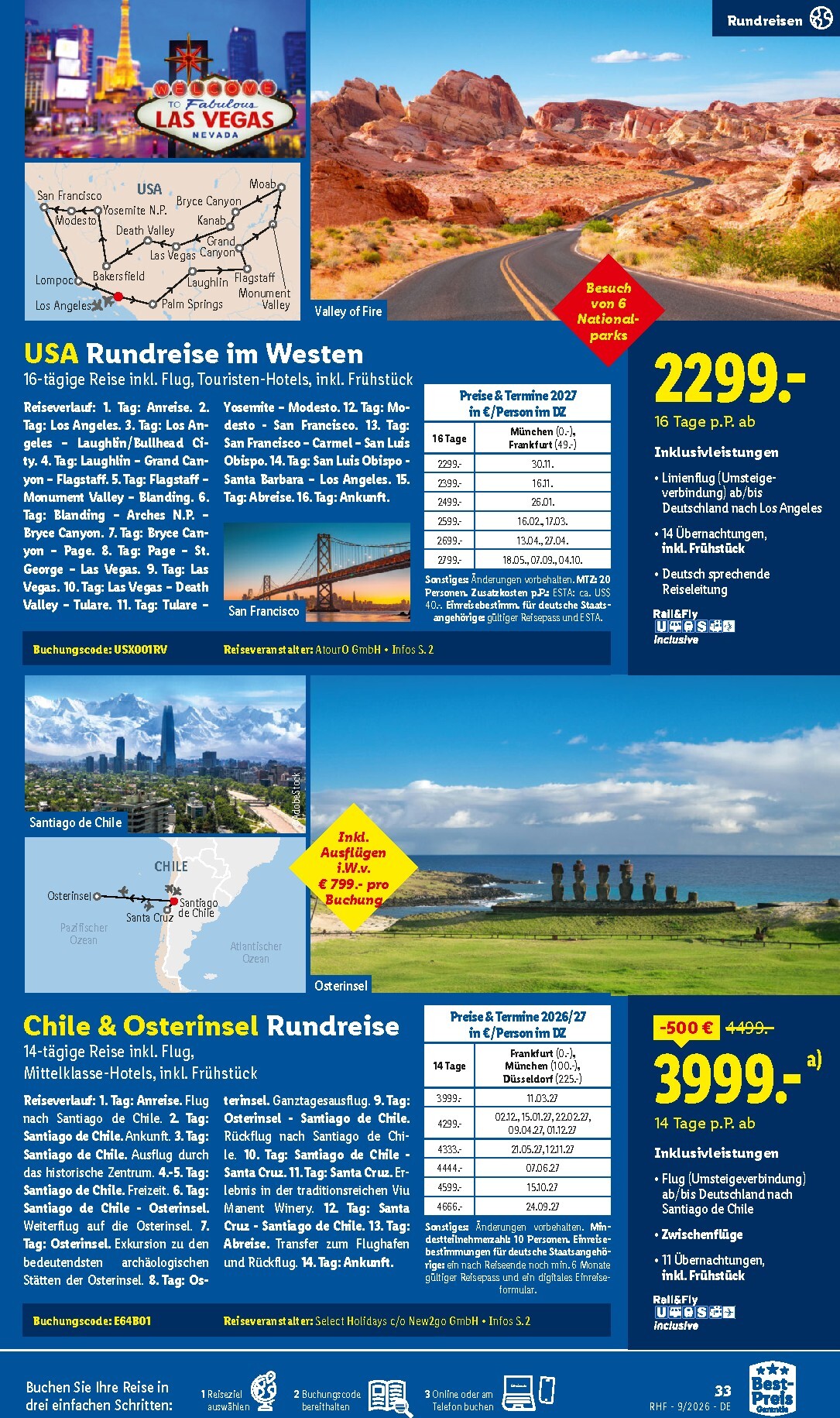 lidl - Lidl - Reise-Highlights Prospekt – von Samstag 29.08.2026 bis Mittwoch 30.09.2026 - page: 33
