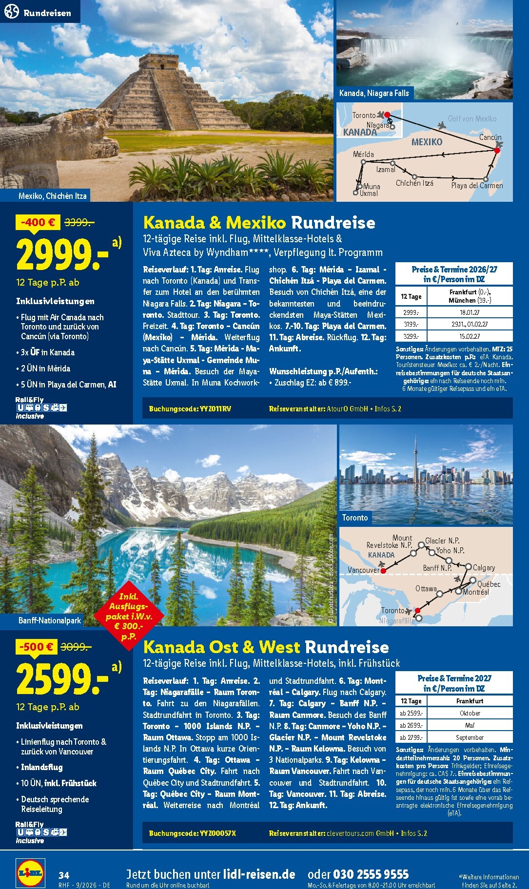 lidl - Lidl - Reise-Highlights Prospekt – von Samstag 29.08.2026 bis Mittwoch 30.09.2026 - page: 34