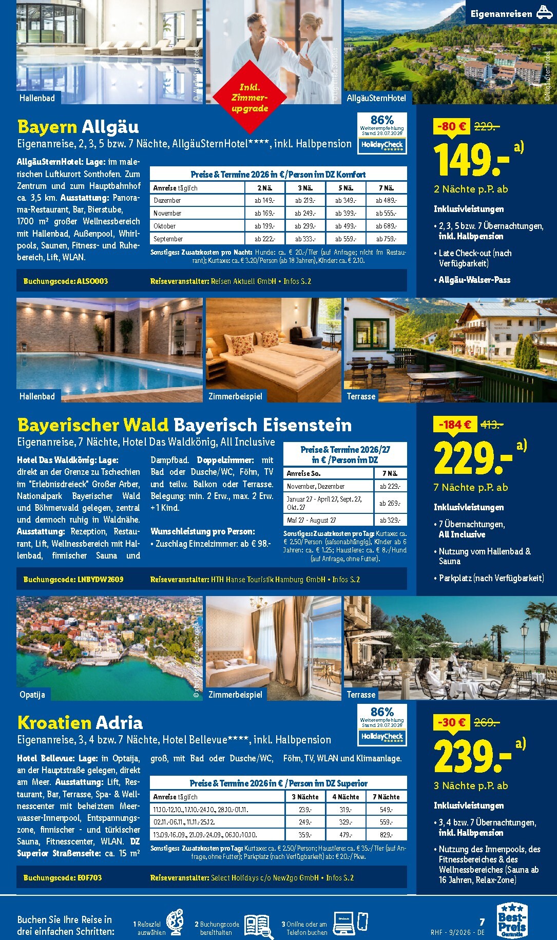 lidl - Lidl - Reise-Highlights Prospekt – von Samstag 29.08.2026 bis Mittwoch 30.09.2026 - page: 7
