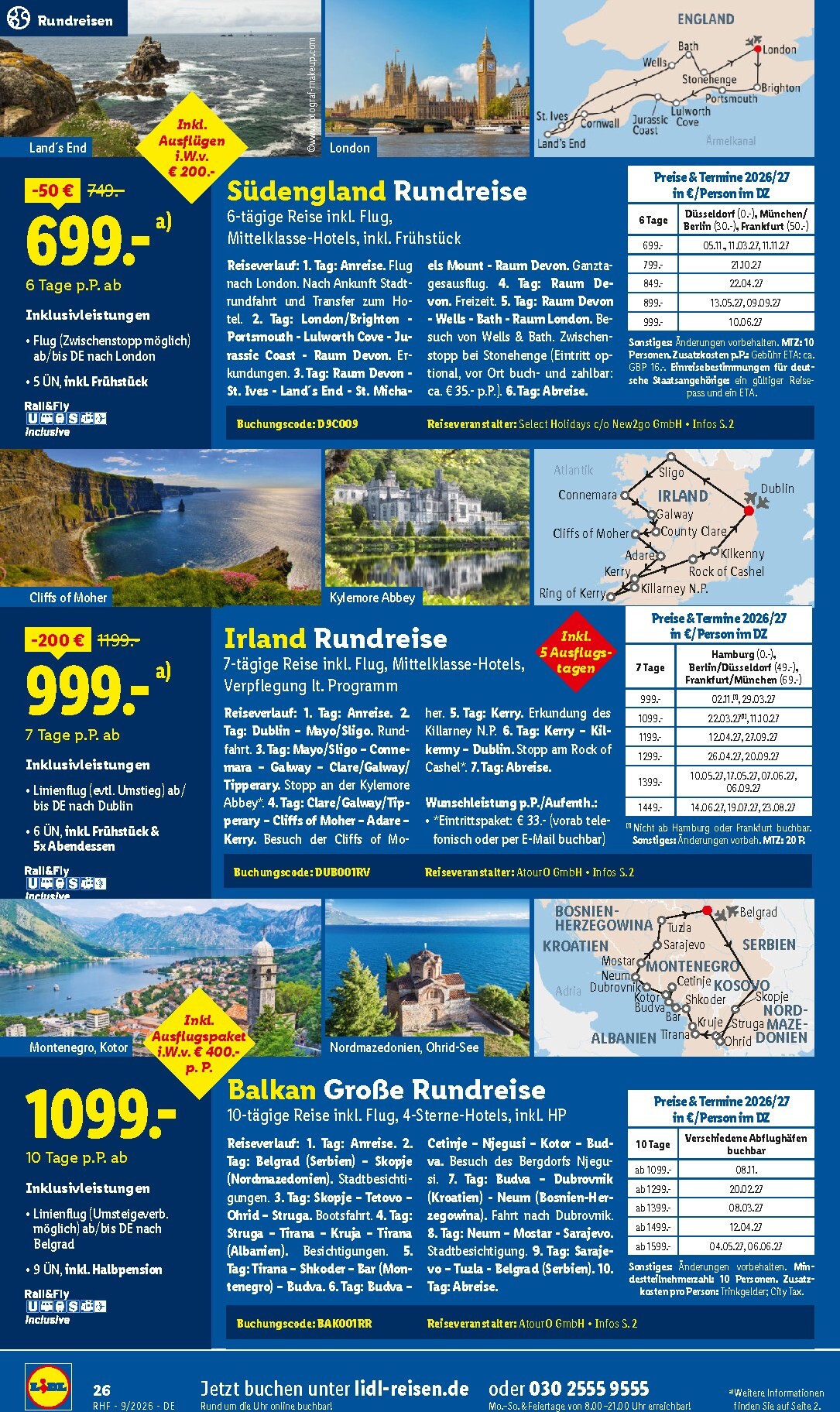 lidl - Lidl - Reise-Highlights Prospekt – von Samstag 29.08.2026 bis Mittwoch 30.09.2026 - page: 26