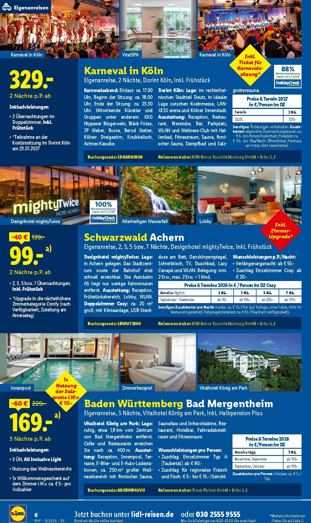 lidl - Lidl - Reise-Highlights Prospekt – von Samstag 29.08.2026 bis Mittwoch 30.09.2026 - page: 6
