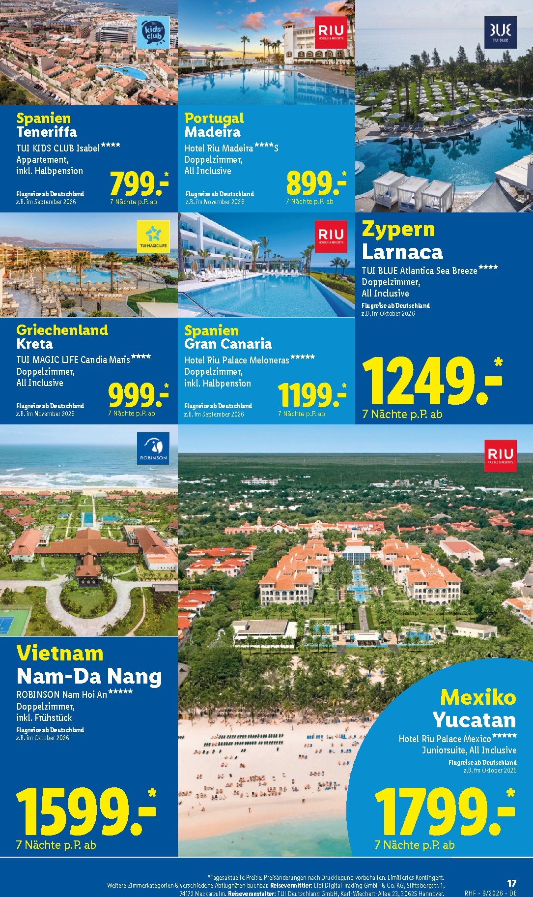 lidl - Lidl - Reise-Highlights Prospekt – von Samstag 29.08.2026 bis Mittwoch 30.09.2026 - page: 17