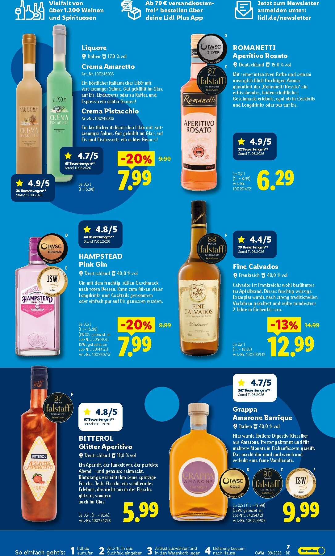 lidl - Lidl - Wein & Spirituosen Prospekt – von Dienstag 01.09.2026 bis Mittwoch 30.09.2026 - page: 7