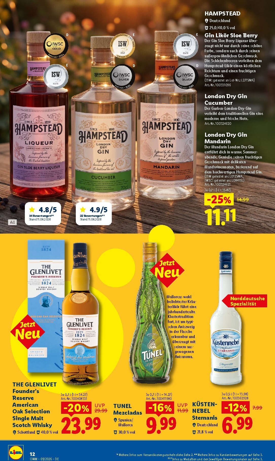 lidl - Lidl - Wein & Spirituosen Prospekt – von Dienstag 01.09.2026 bis Mittwoch 30.09.2026 - page: 12