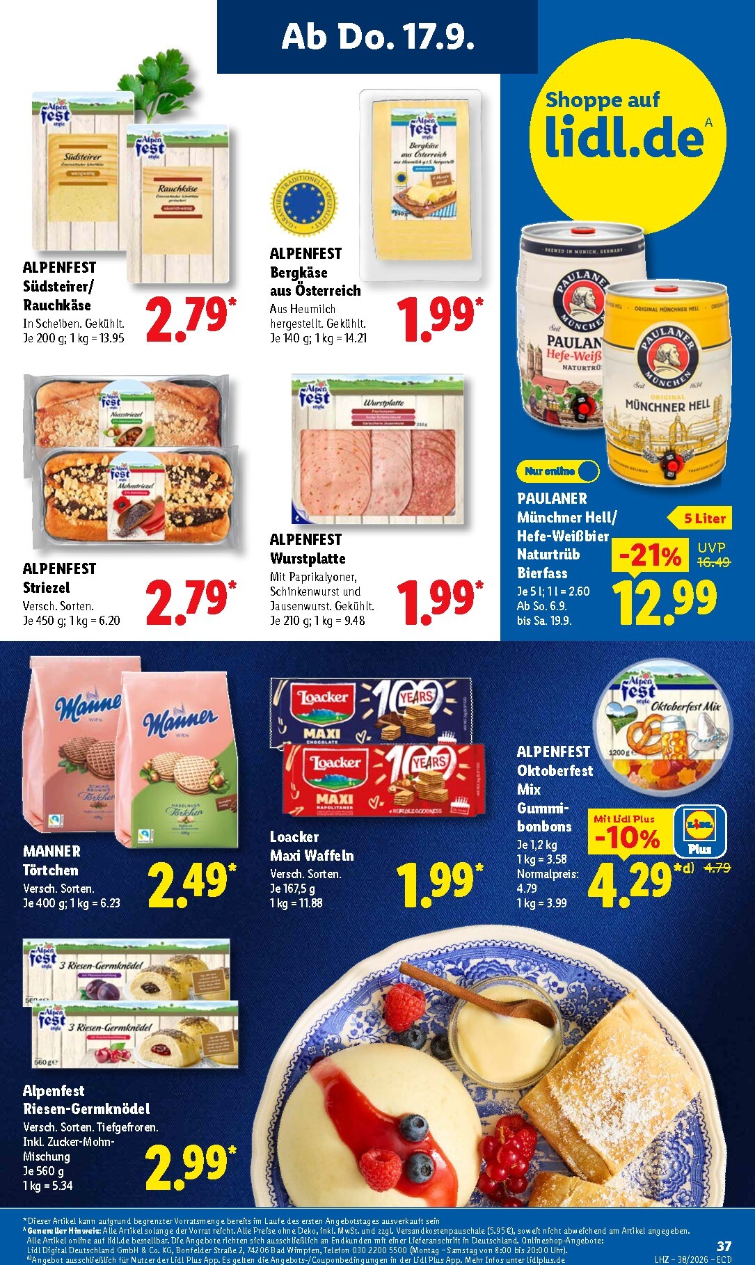 lidl - Lidl Prospekt nächste Woche – von Montag 14.09.2026 bis Samstag 19.09.2026 - page: 61