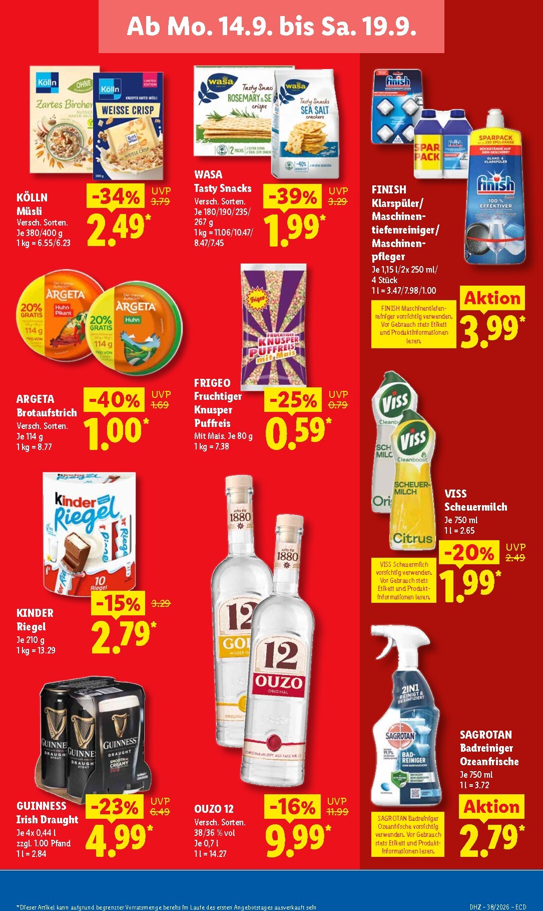 lidl - Lidl Prospekt nächste Woche – von Montag 14.09.2026 bis Samstag 19.09.2026 - page: 19