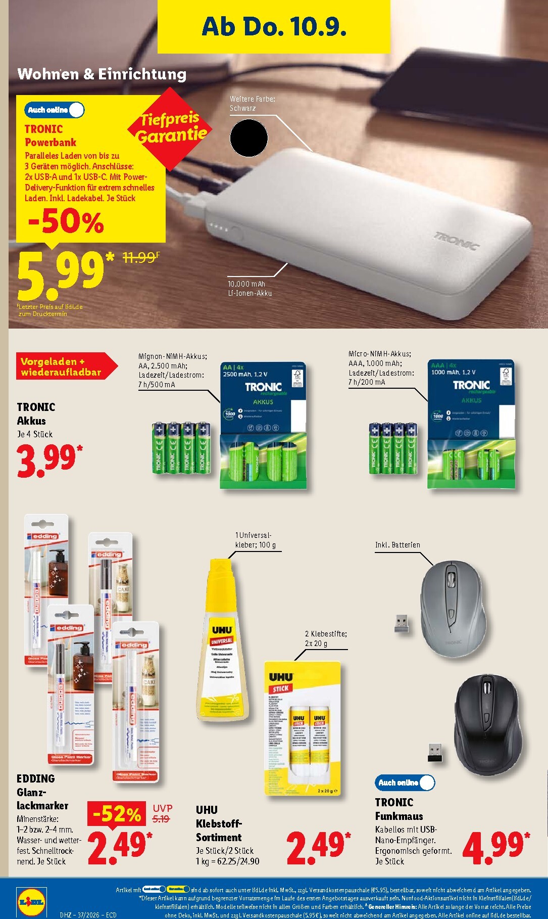 lidl - Lidl Prospekt – von Montag 07.09.2026 bis Samstag 12.09.2026 - page: 50