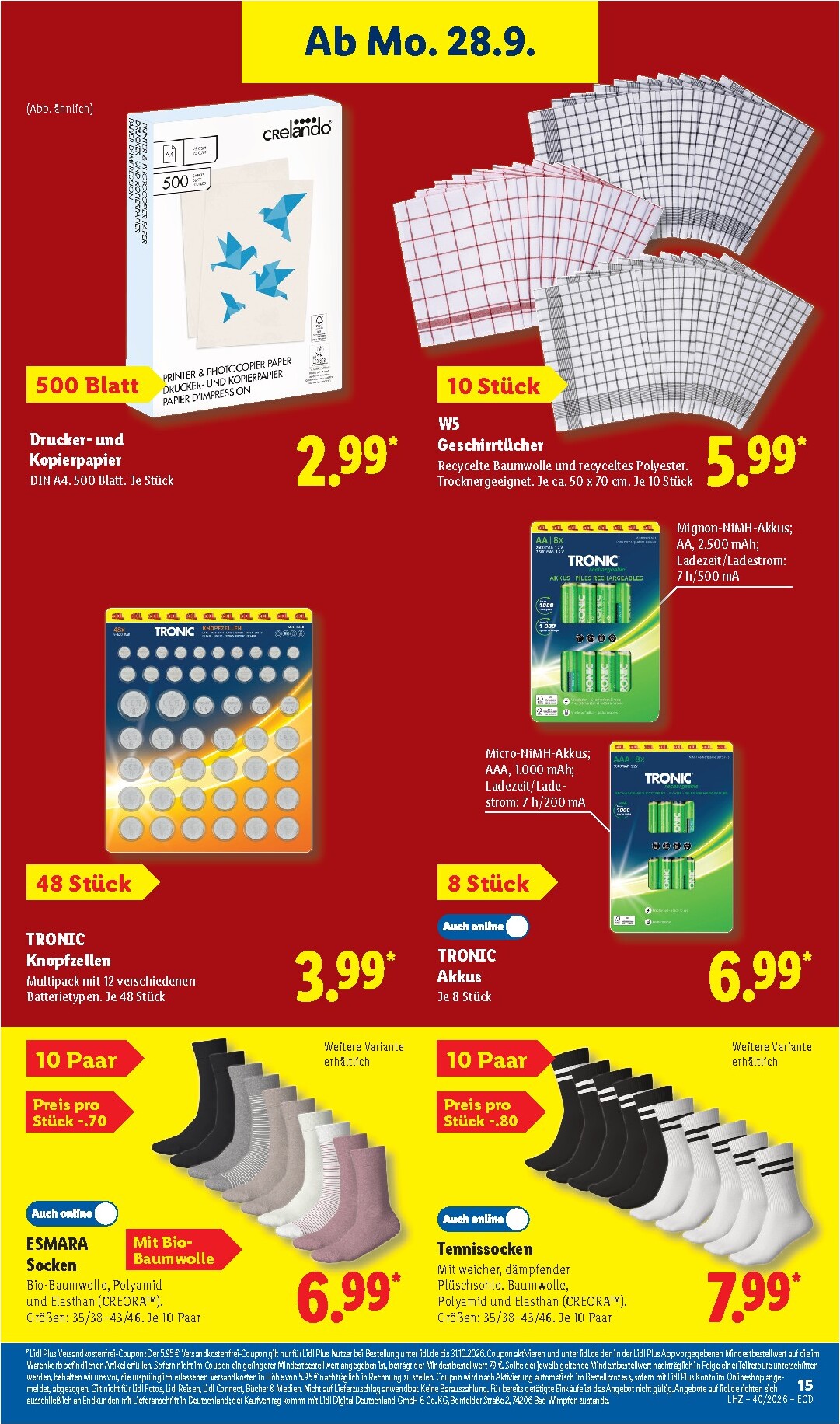 lidl - Lidl - Nonfood Prospekt nächste Woche – von Montag 28.09.2026 bis Freitag 02.10.2026 - page: 7