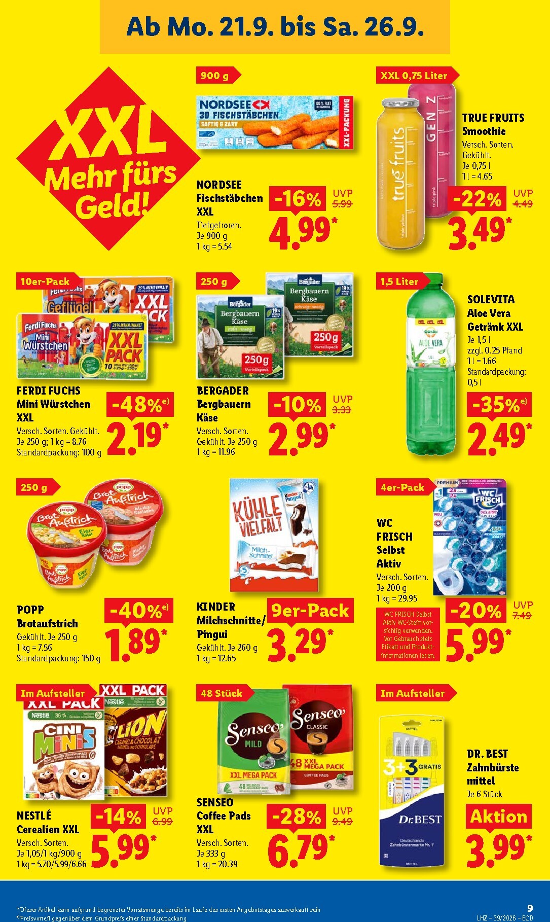 lidl - Lidl Prospekt nächste Woche – von Montag 21.09.2026 bis Samstag 26.09.2026 - page: 15