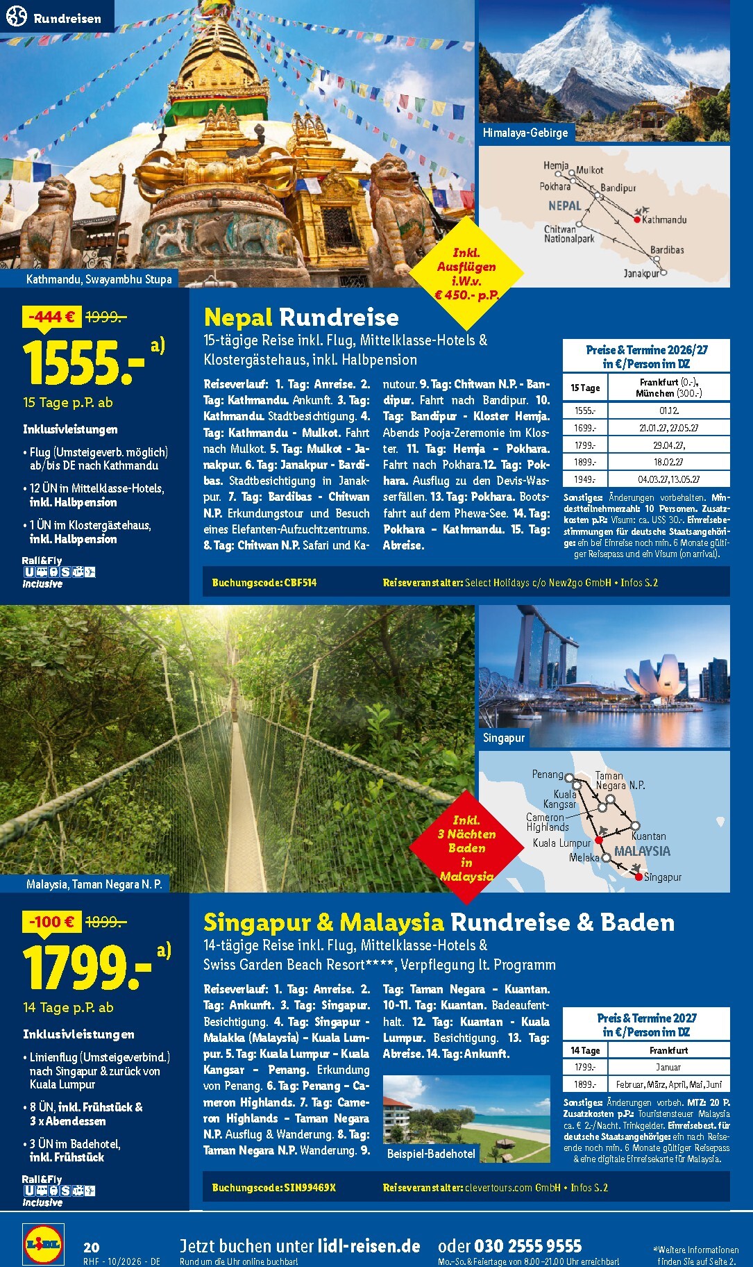 lidl - Lidl - Reise-Highlights Prospekt – von Mittwoch 30.09.2026 bis Samstag 31.10.2026 - page: 20