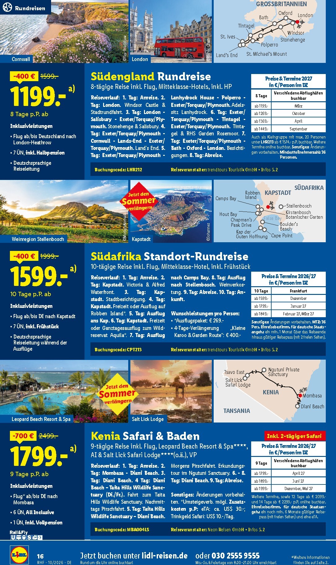 lidl - Lidl - Reise-Highlights Prospekt – von Mittwoch 30.09.2026 bis Samstag 31.10.2026 - page: 16