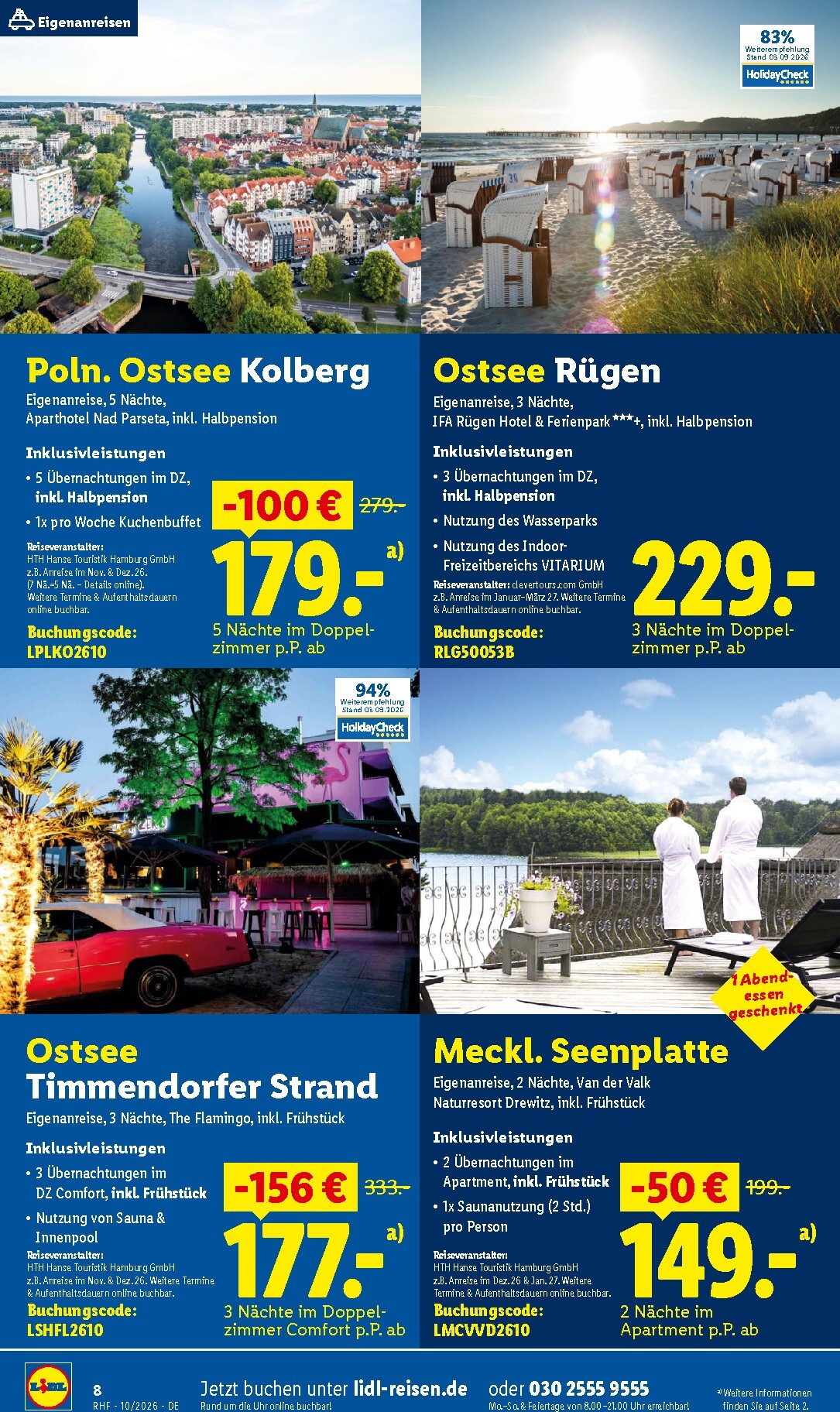 lidl - Lidl - Reise-Highlights Prospekt – von Mittwoch 30.09.2026 bis Samstag 31.10.2026 - page: 8