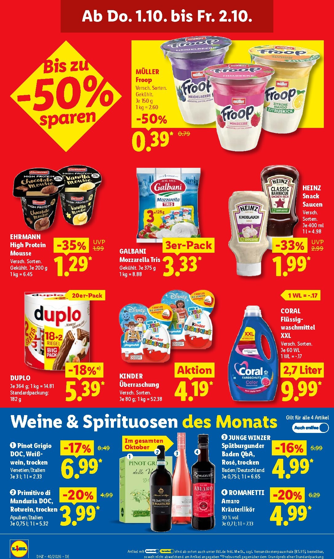 lidl - Lidl Prospekt – von Montag 28.09.2026 bis Freitag 02.10.2026 - page: 66