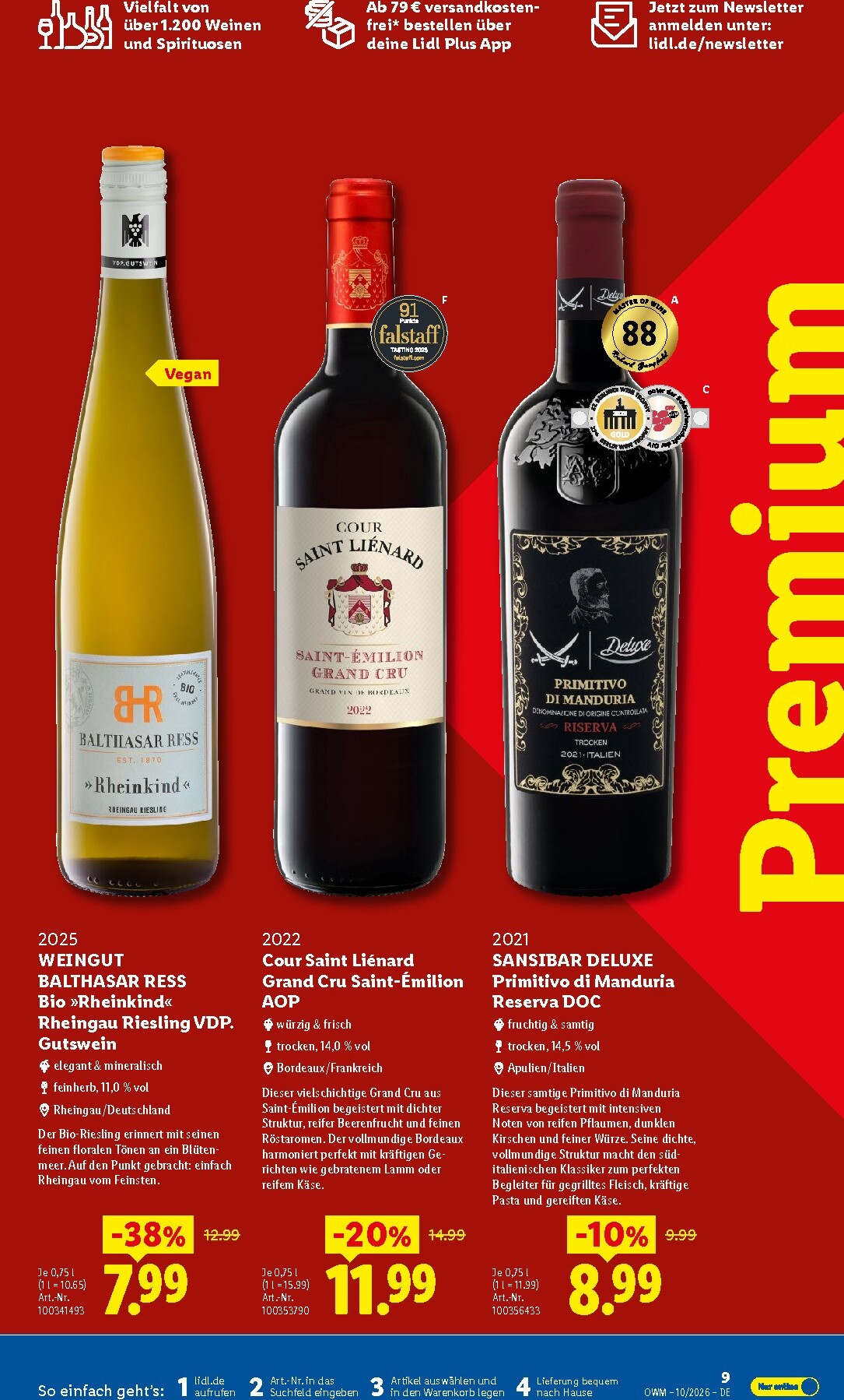 lidl - Lidl - Wein & Spirituosen Prospekt – von Donnerstag 01.10.2026 bis Samstag 31.10.2026 - page: 9