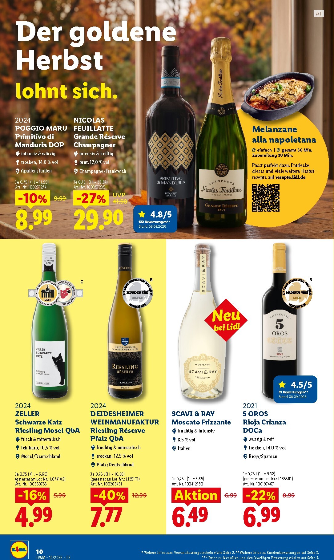 lidl - Lidl - Wein & Spirituosen Prospekt – von Donnerstag 01.10.2026 bis Samstag 31.10.2026 - page: 10