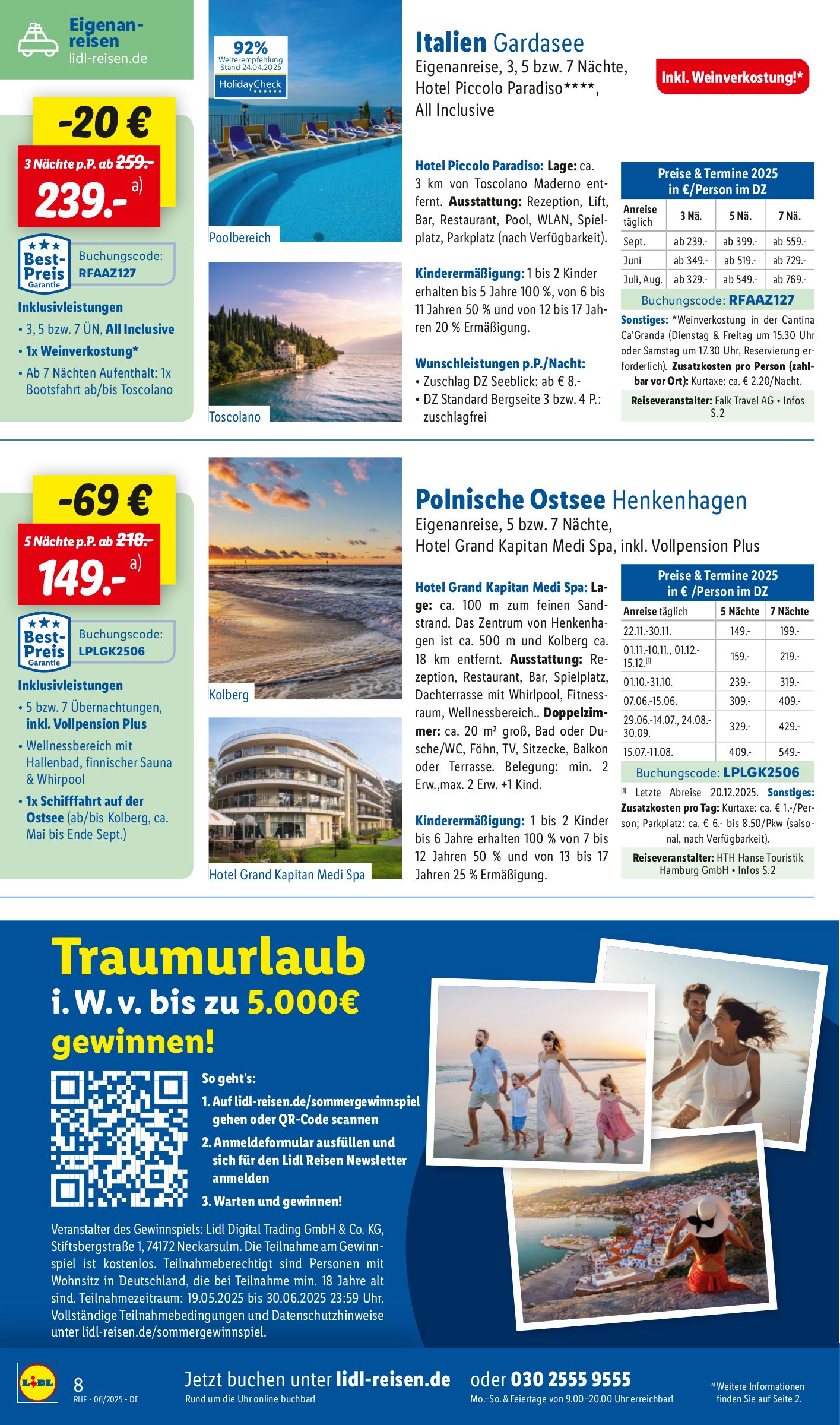 lidl - Lidl-reisen.de-Prospekt gültig von 31.05. bis 30.06. - page: 8